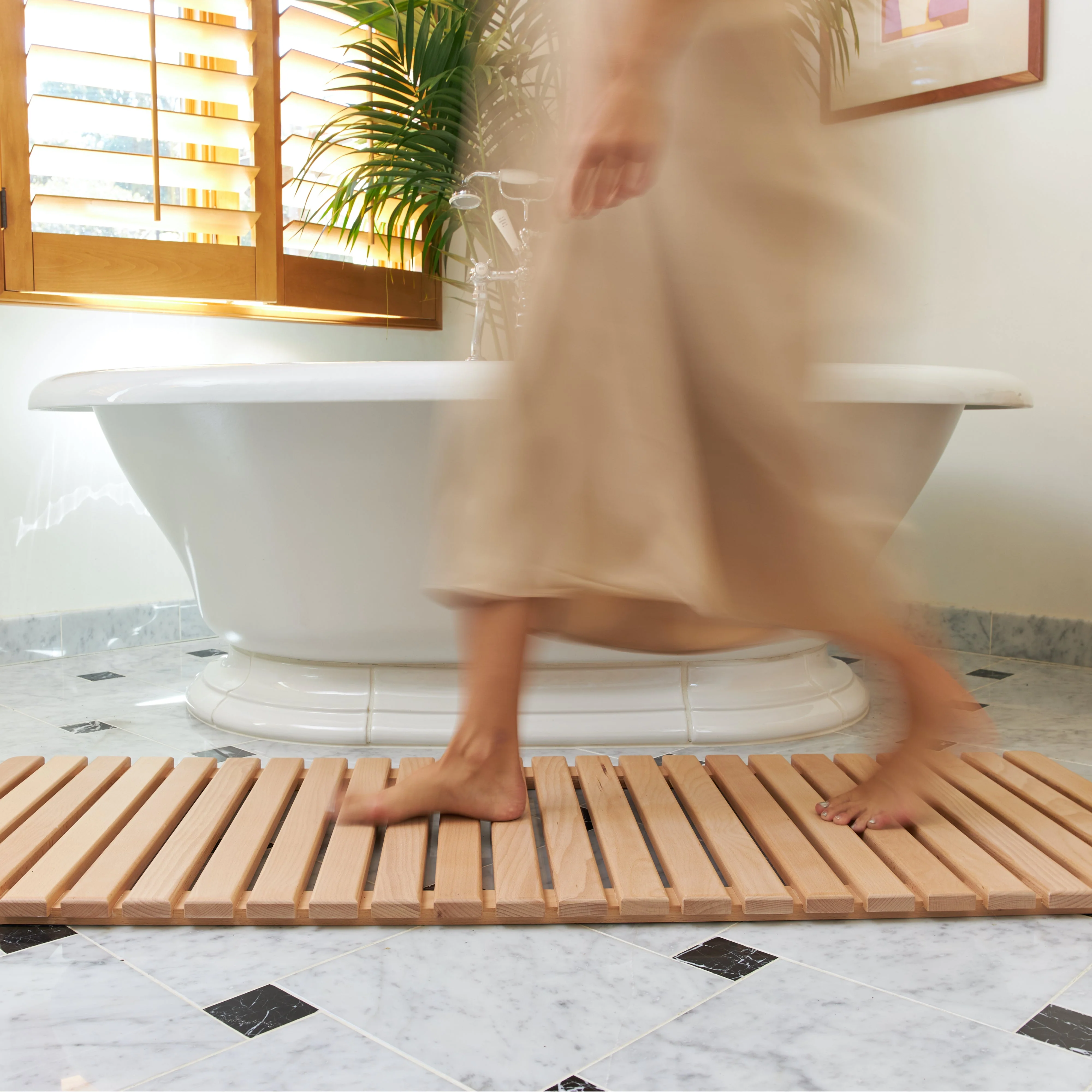 Avocado Wooden Bath Mat - Image 2