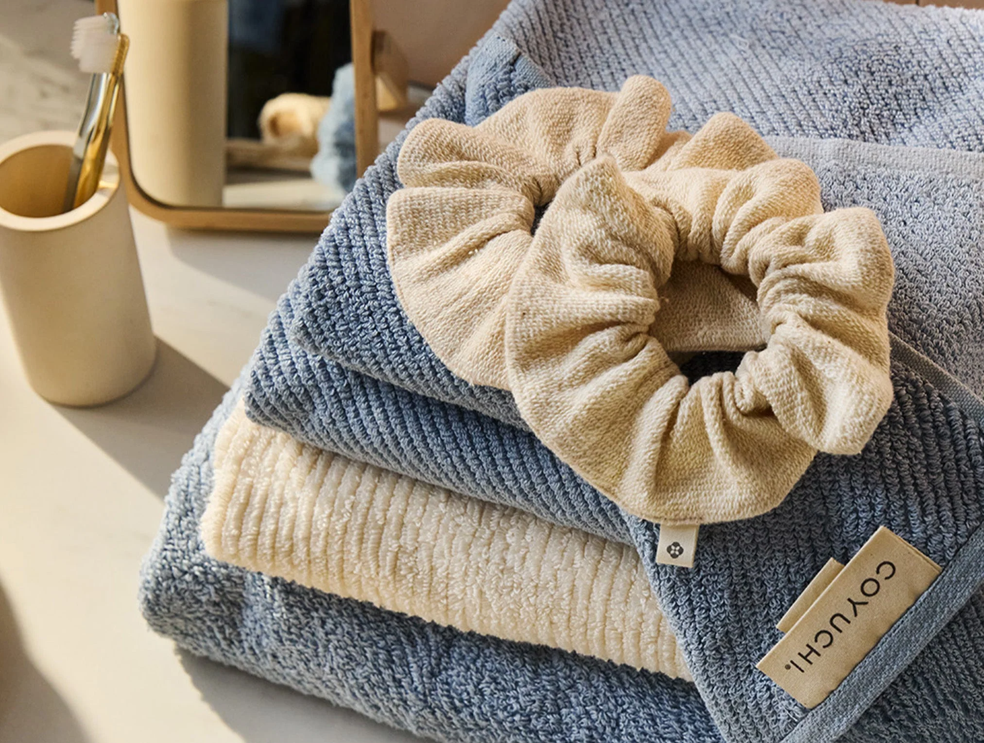 Bare Organic Scrunchy, Set Of 3 - Image 2