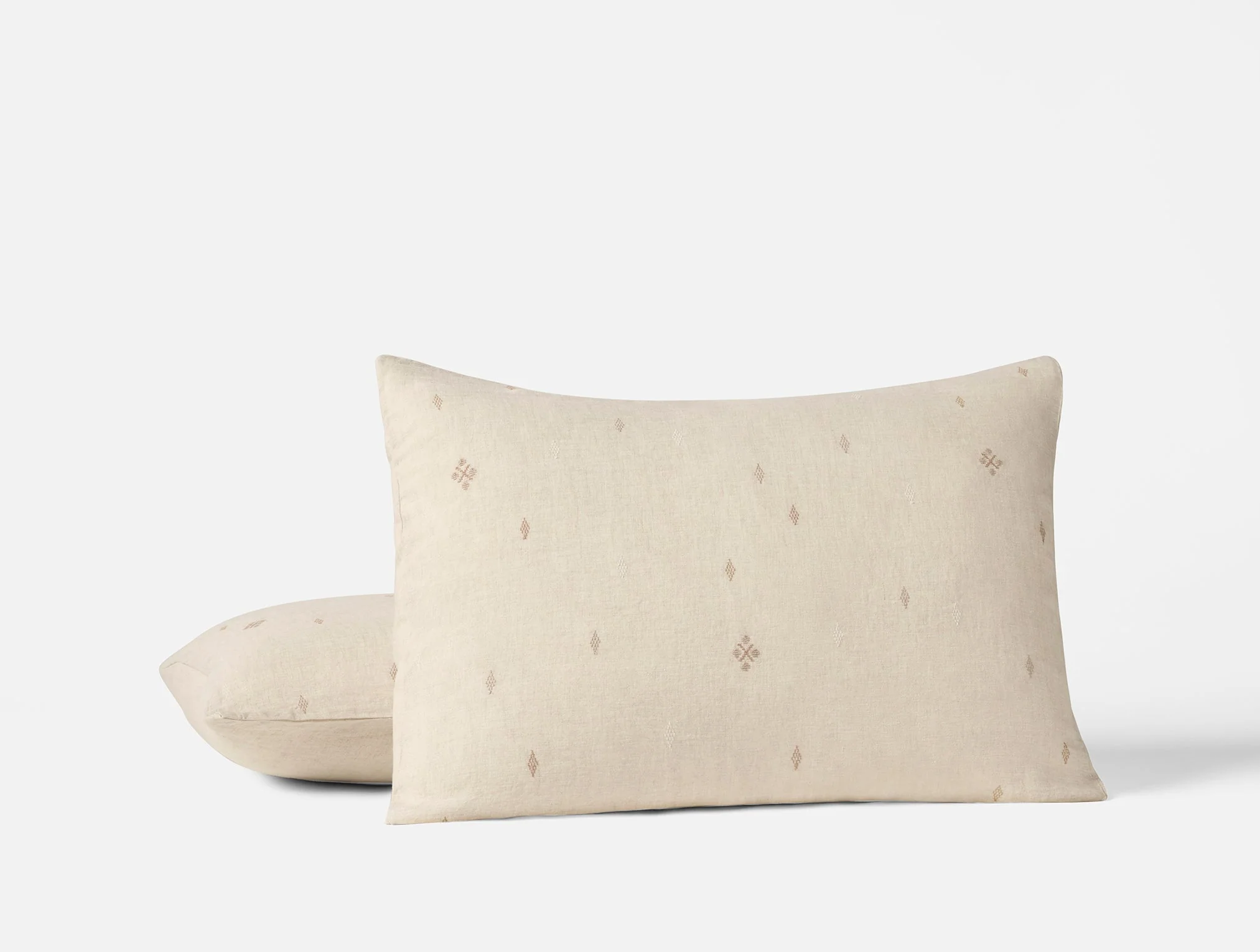 Cambria Embroidered Organic Linen Duvet Set - Image 12