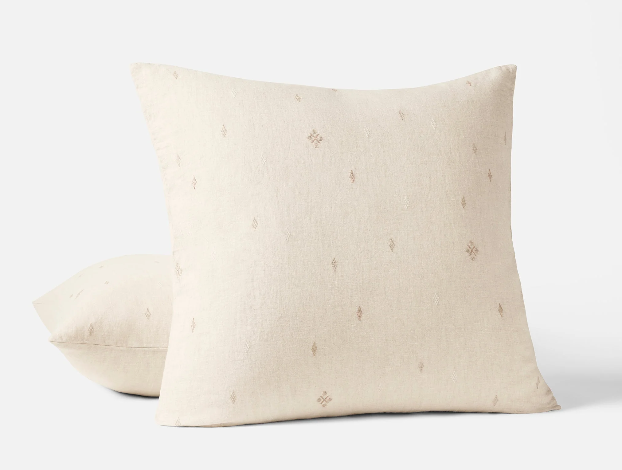 Cambria Embroidered Organic Linen Duvet Set - Image 14