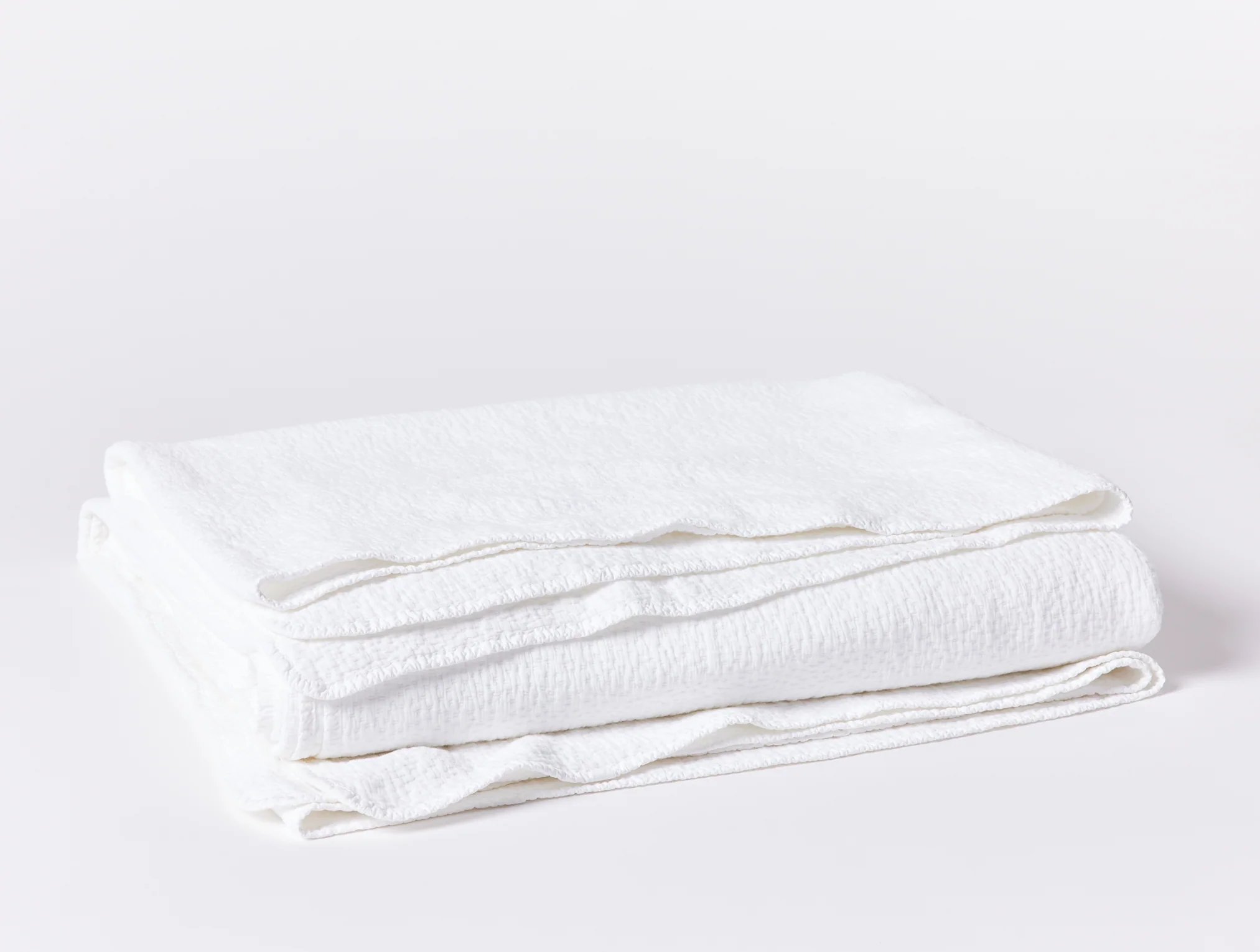 Cascade Organic Matelasse Coverlet