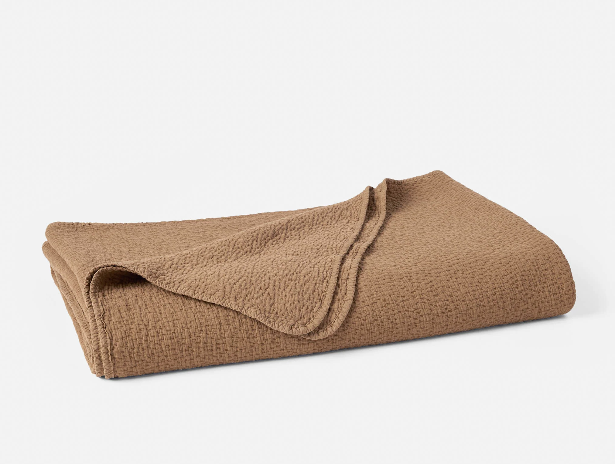 Cascade Organic Matelasse Coverlet