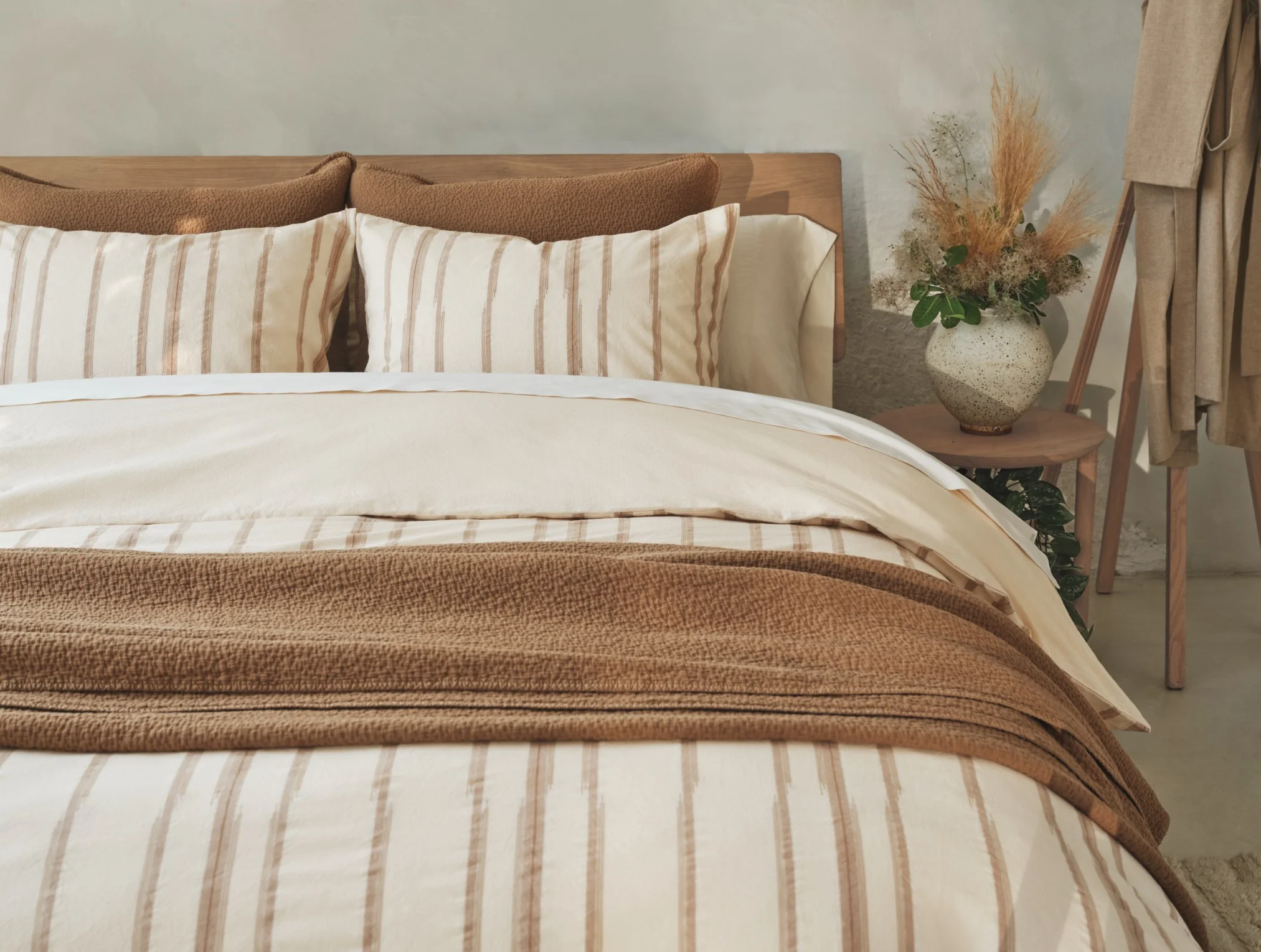 Cascade Organic Matelasse Coverlet - Image 3