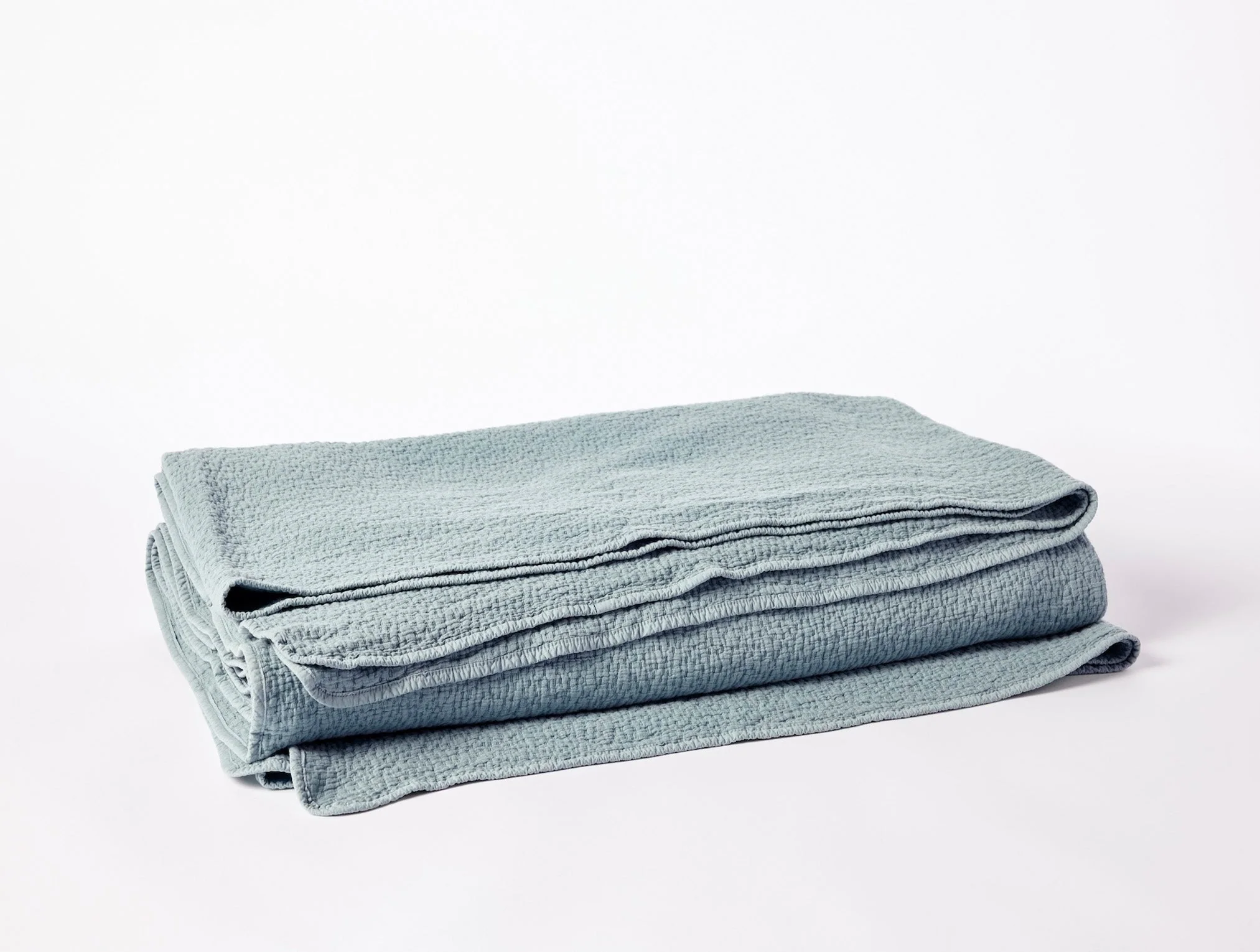 Cascade Organic Matelasse Coverlet