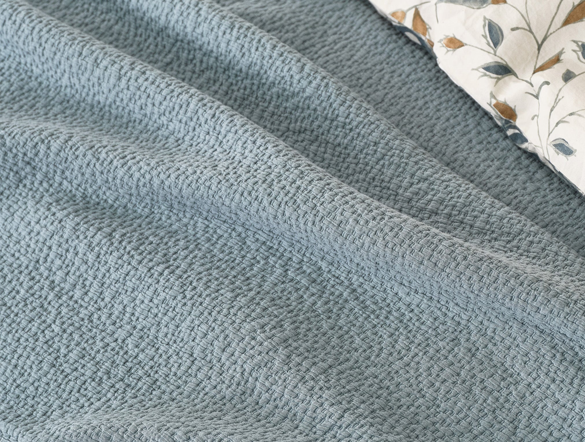 Cascade Organic Matelasse Coverlet - Image 3