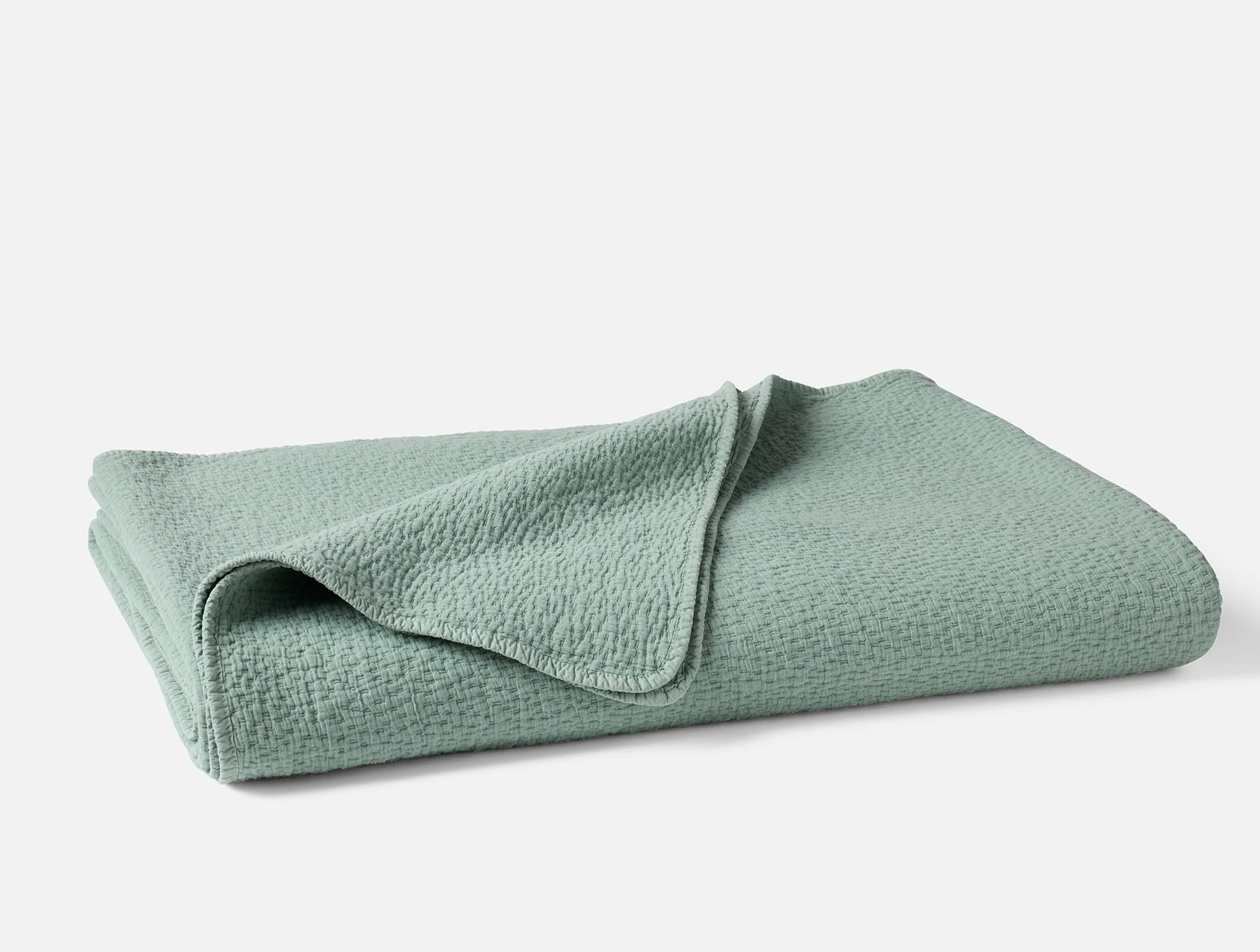 Cascade Organic Matelasse Coverlet
