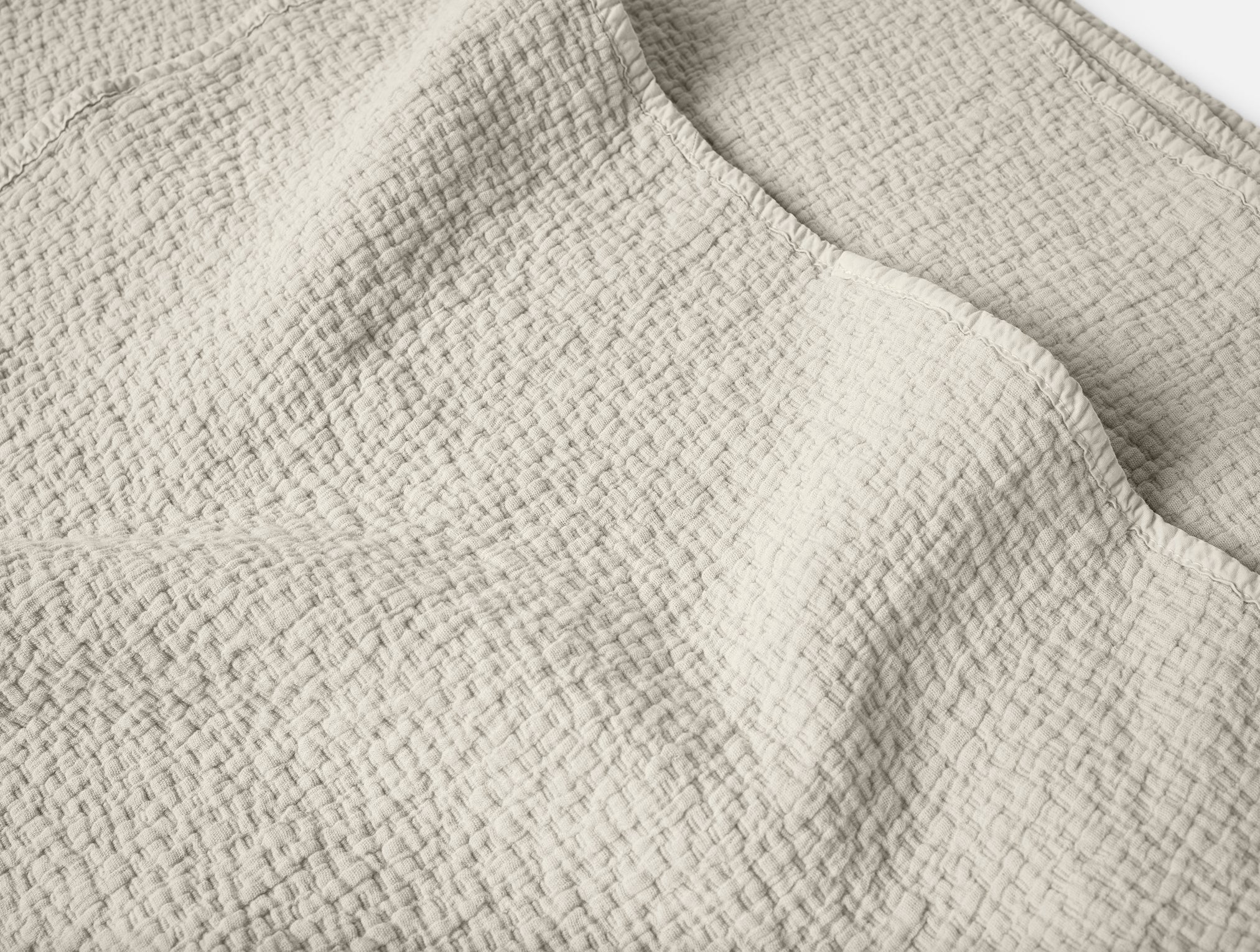 Cascade Organic Matelasse Coverlet - Image 2