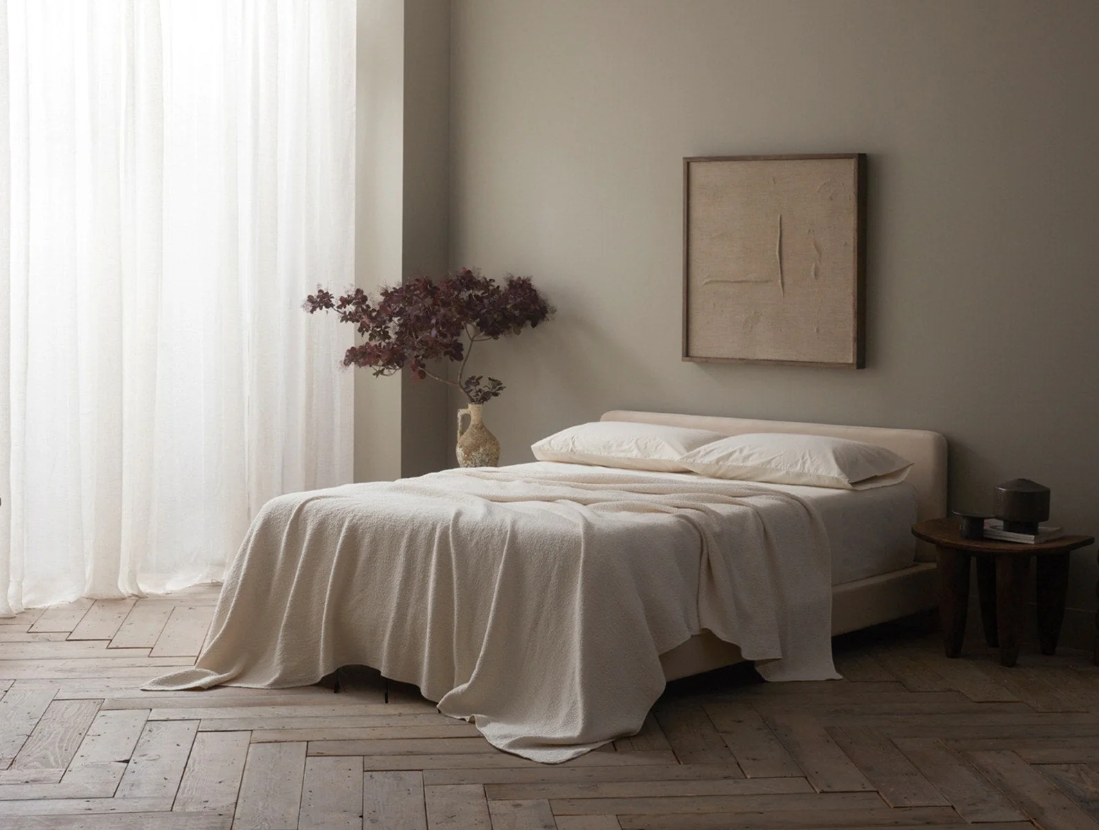 Cascade Organic Matelasse Coverlet - Image 2