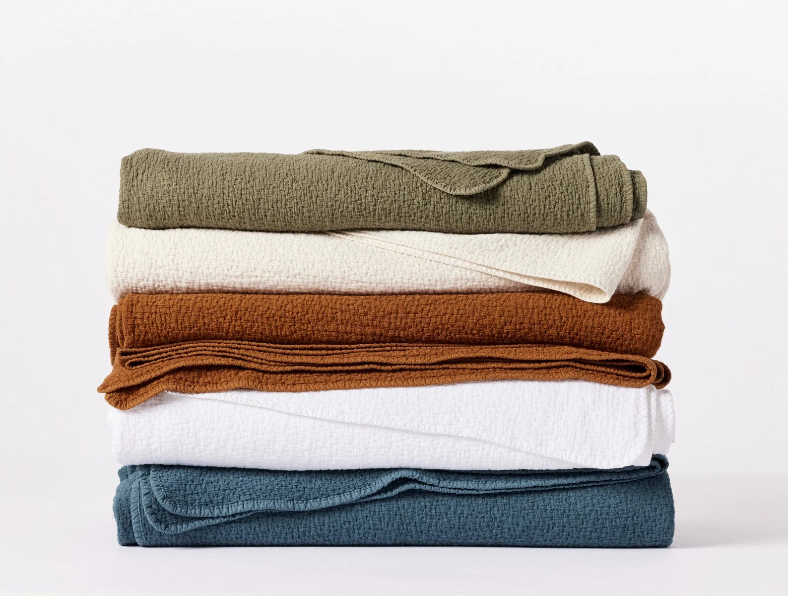 Cascade Organic Matelasse Coverlet - Image 3