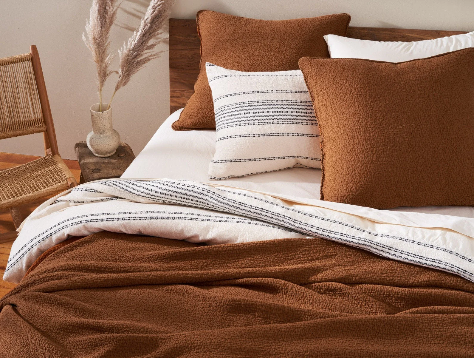 Cascade Organic Matelasse Sham - Renewed - Image 4