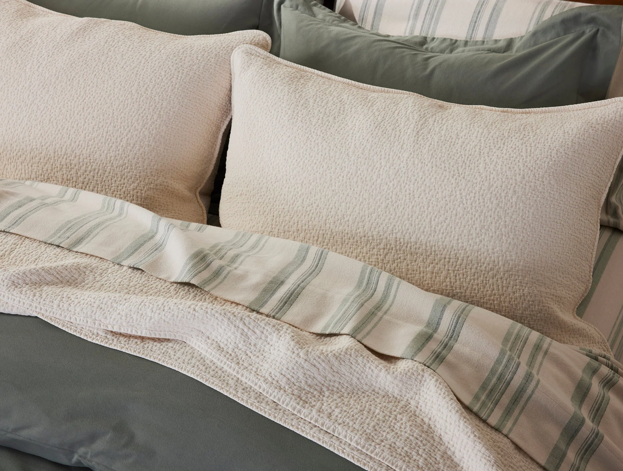 Cascade Organic Matelasse Sham - Image 4