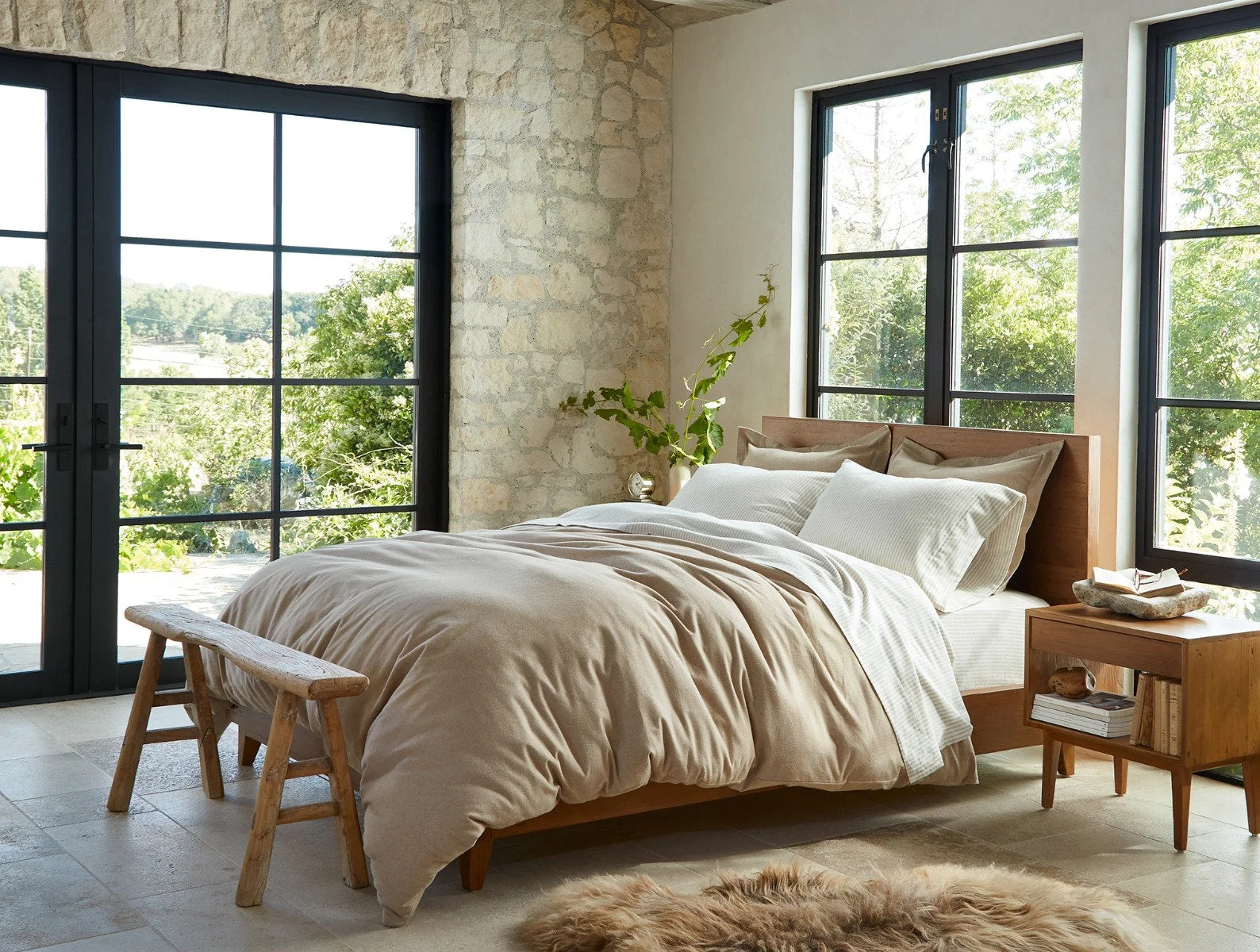 Cloud Brushed™ Organic Flannel Complete Bed Bundle - Image 7
