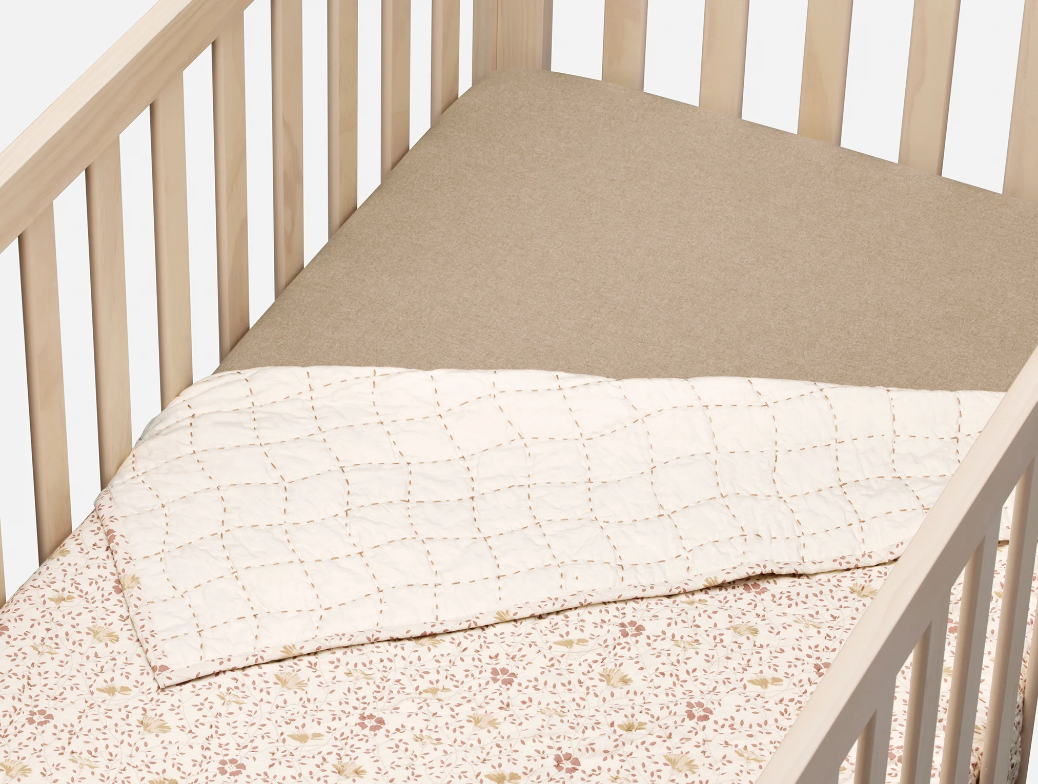 Cloud Brushed™ Organic Flannel Crib Sheet - Image 3