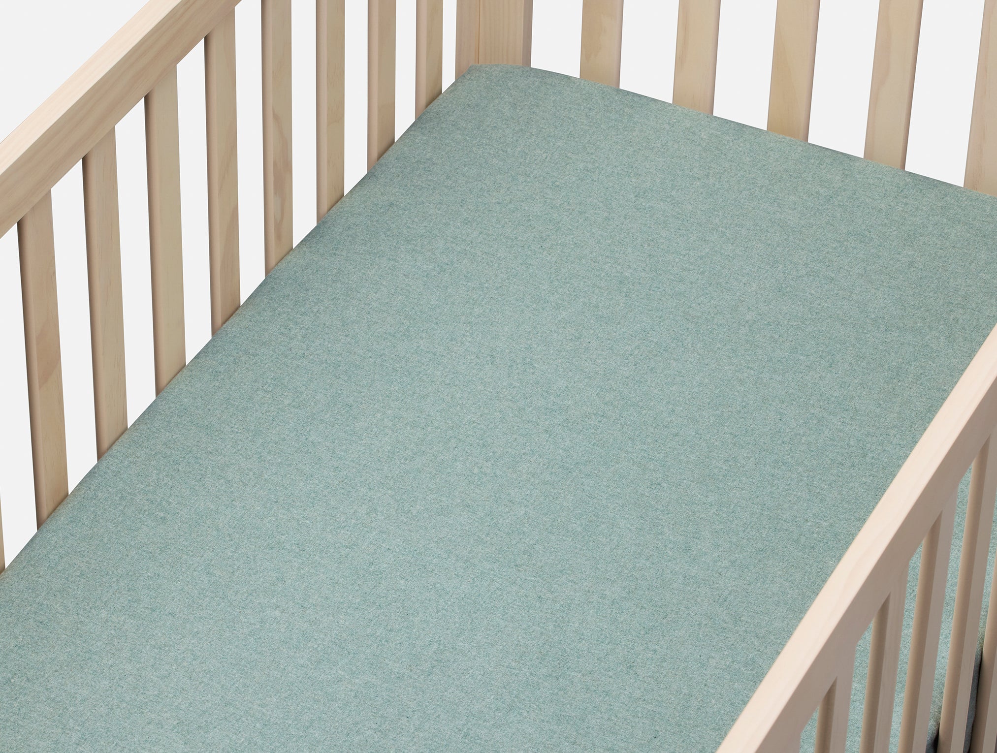 Cloud Brushed™ Organic Flannel Crib Sheet - Image 2