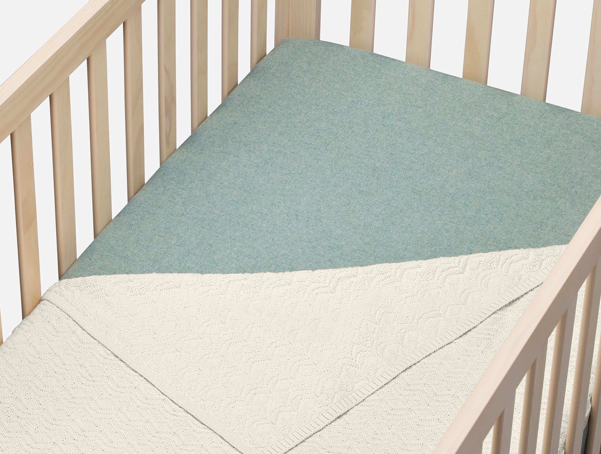 Cloud Brushed™ Organic Flannel Crib Sheet - Image 3