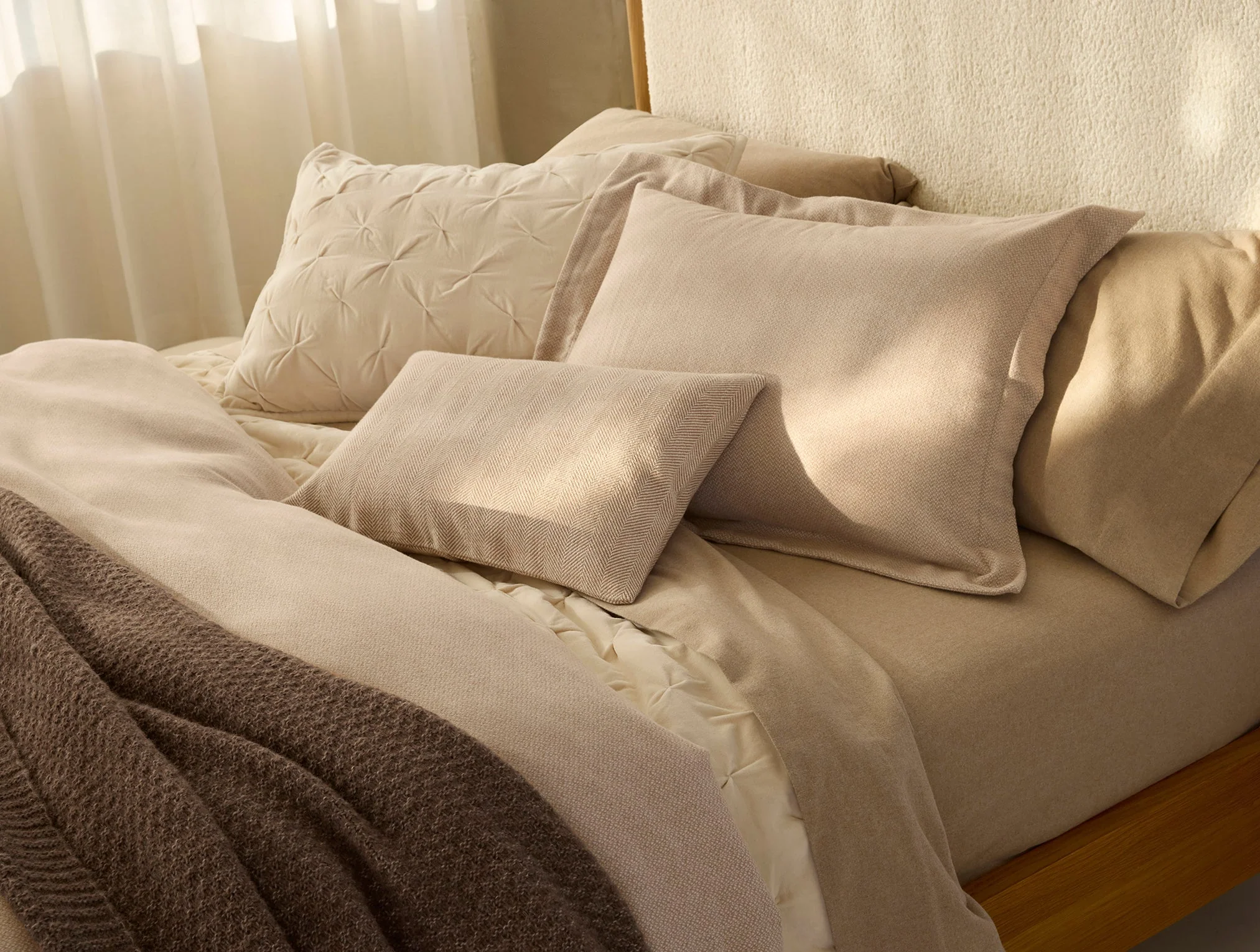 Cloud Brushed™ Organic Flannel Duvet Cover - Image 3