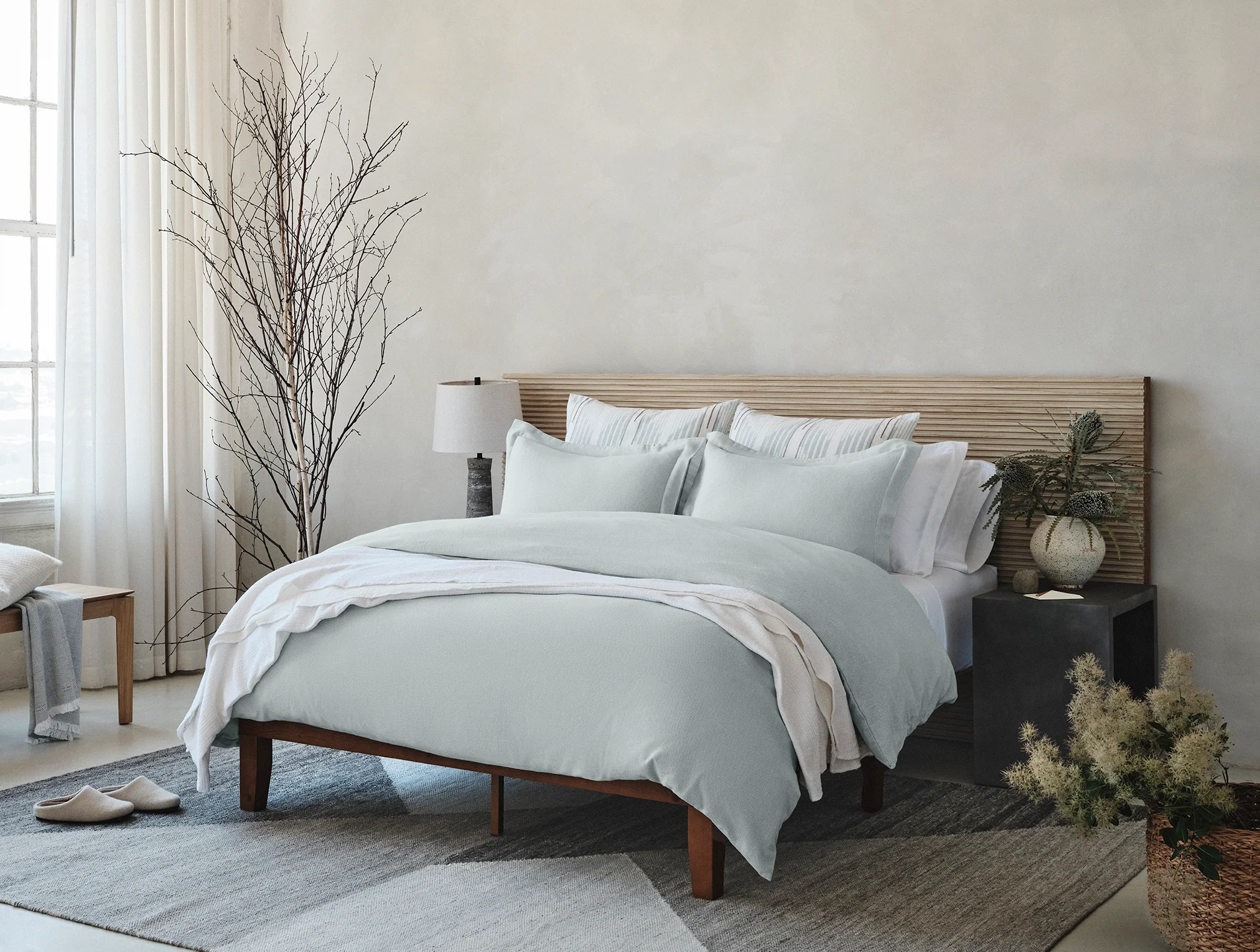 Cloud Brushed™ Organic Flannel Duvet Cover - Image 2