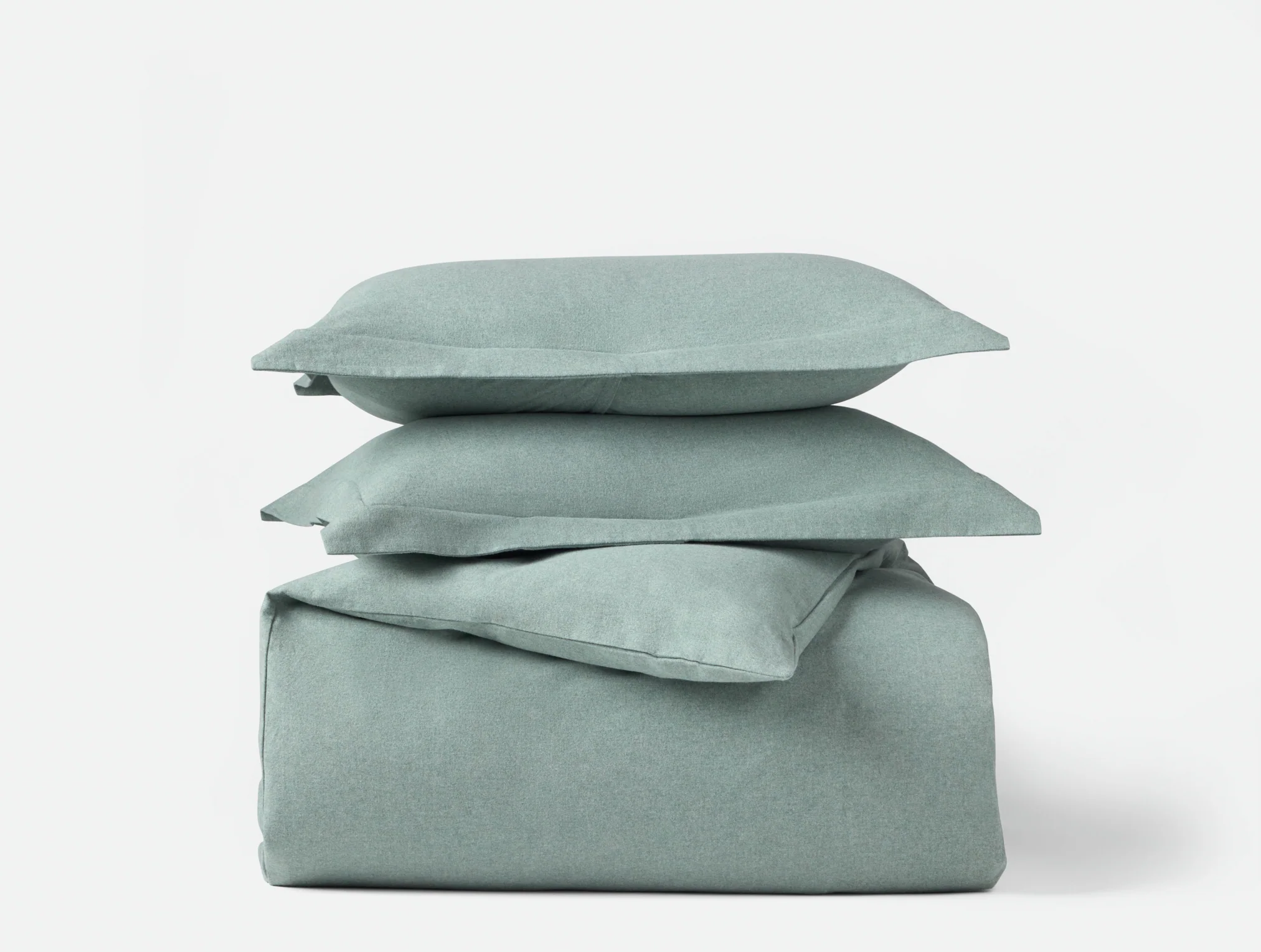 Cloud Brushed Organic Flannel Duvet Set - Image 3