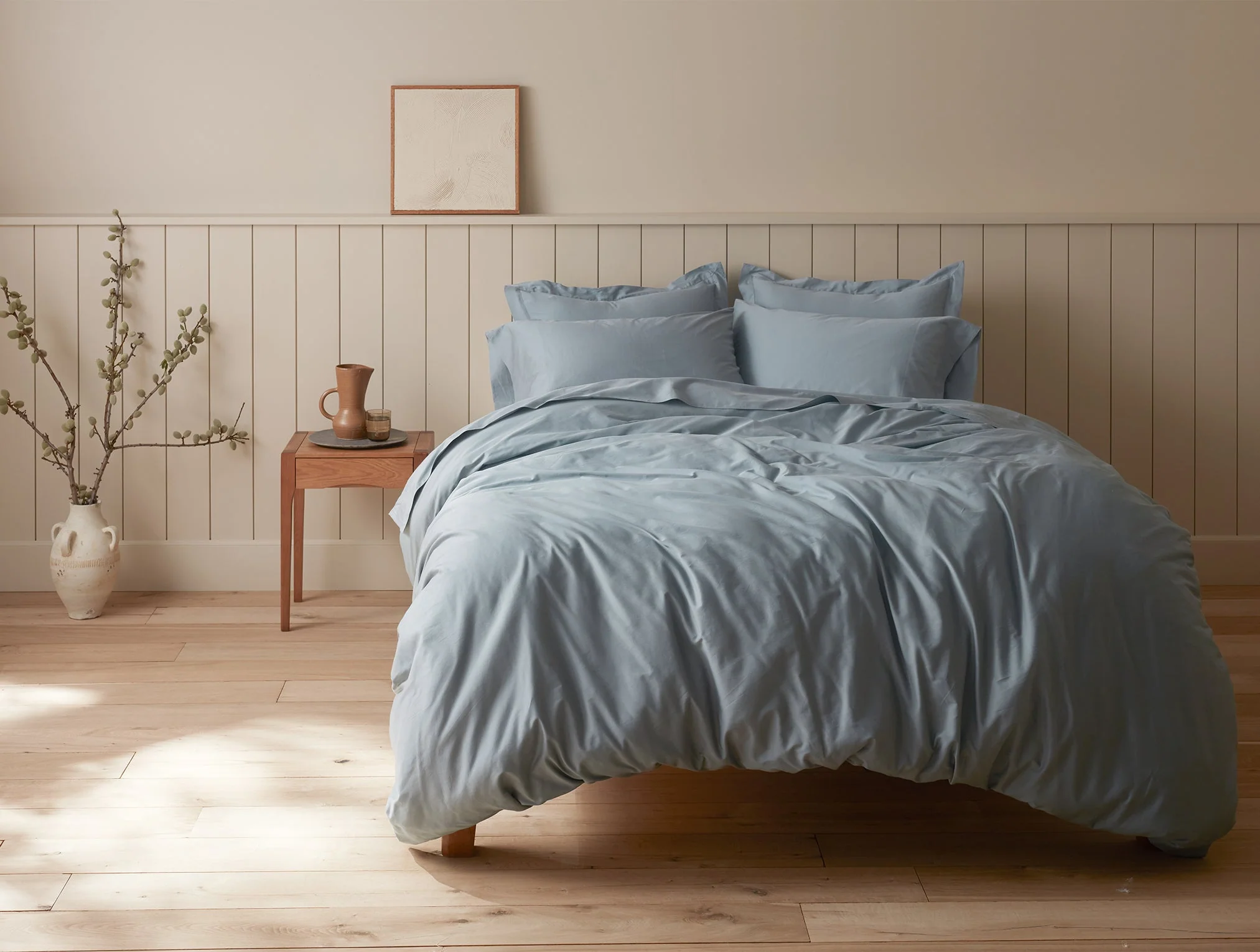 Cloud Soft Organic Sateen Duvet Cover - Renewed - Image 3