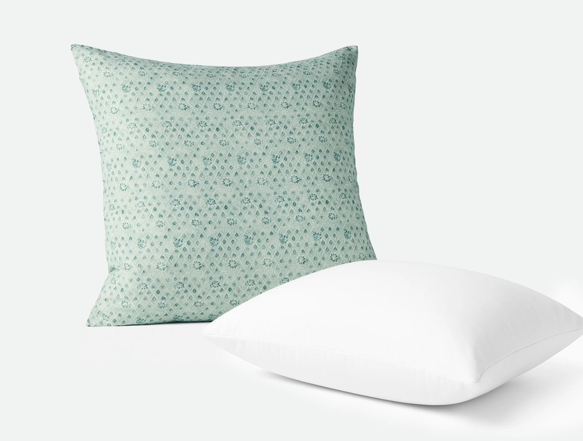 Coral Bell Print Decorative Pillow Cover + Pillow Insert Set - Image 4