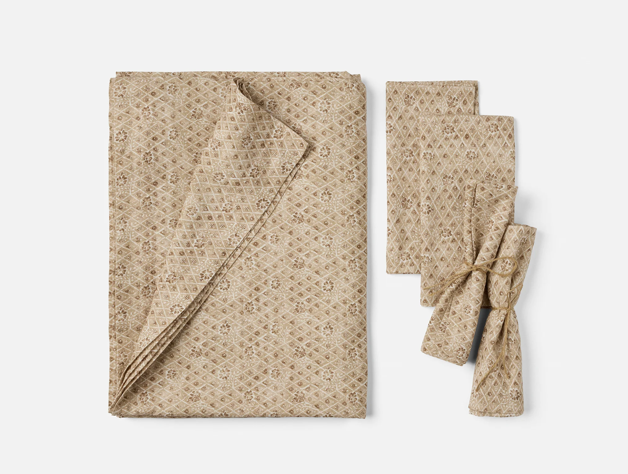 Coral Bell Print Tablecloth + Napkin Set - Image 3