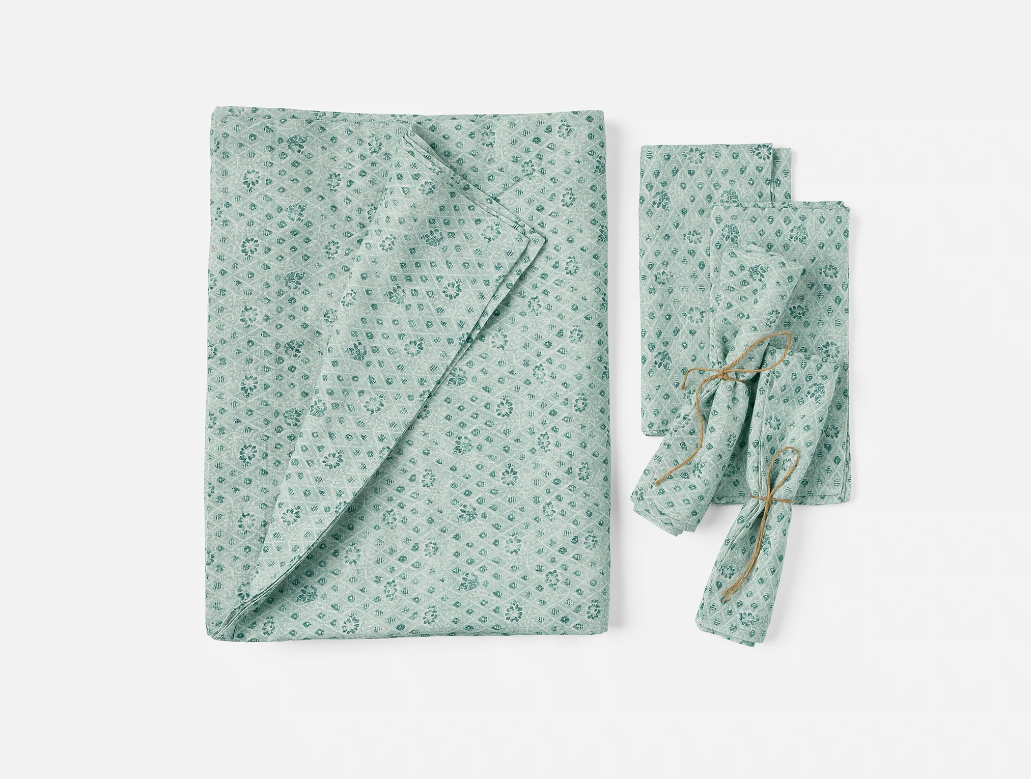 Coral Bell Print Tablecloth + Napkin Set - Image 5