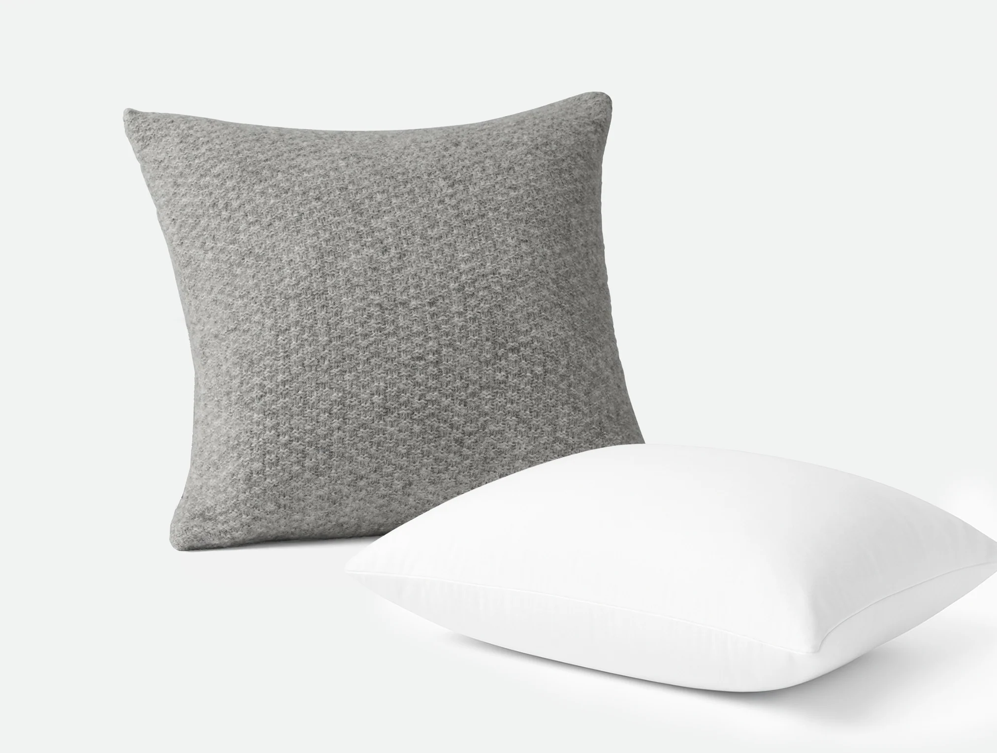 Cordillera Alpaca Cotton Knit Decorative Pillow + Pillow Insert Set - Image 3
