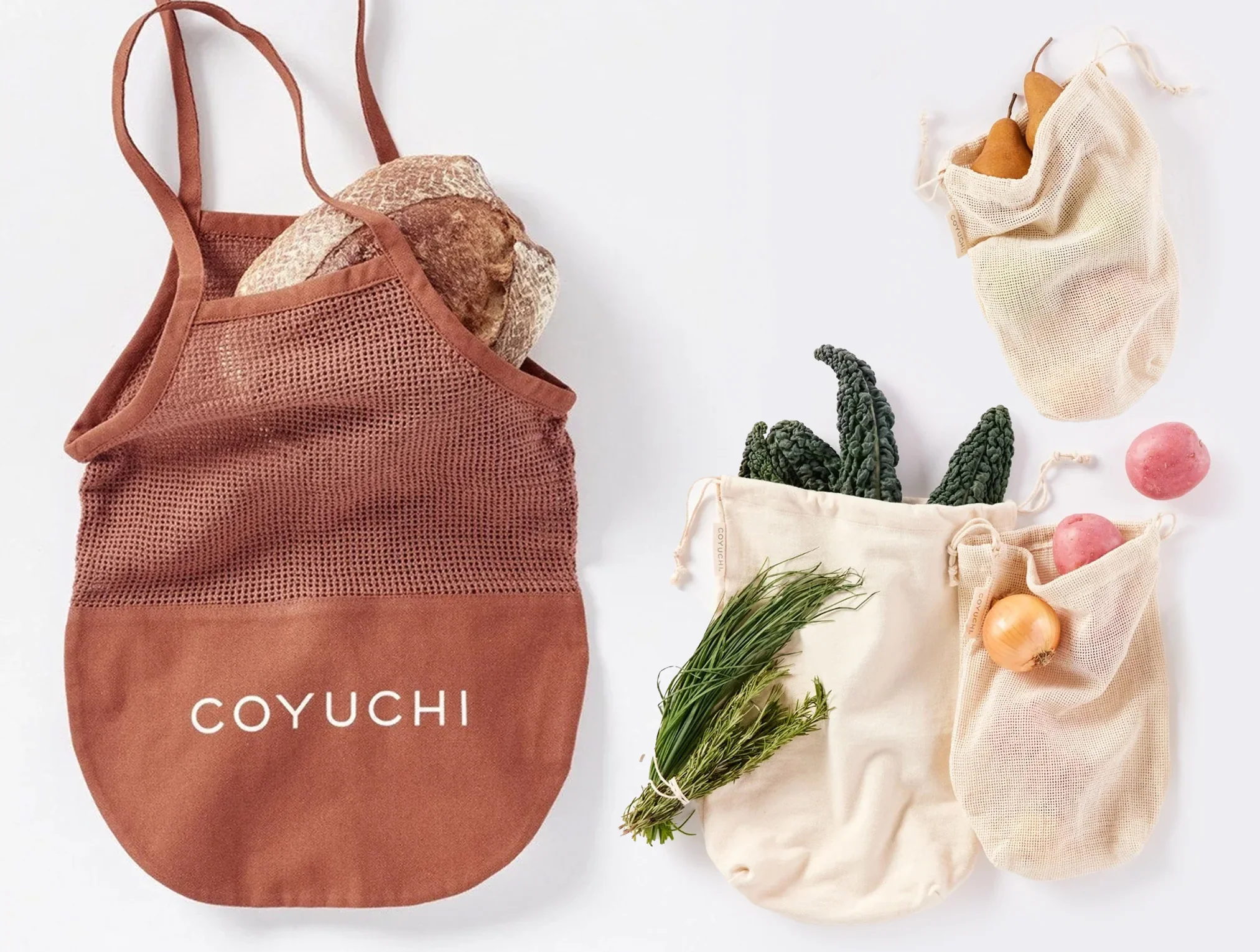 Coyuchi Conserve Organic Product Bags + Tote Set - Image 5