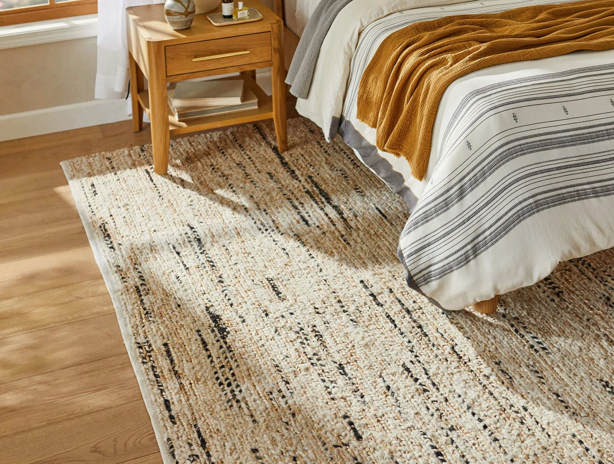 Coyuchi + Rejuvenation Kaden Braided Flatweave Wool Jute Rug - Image 2