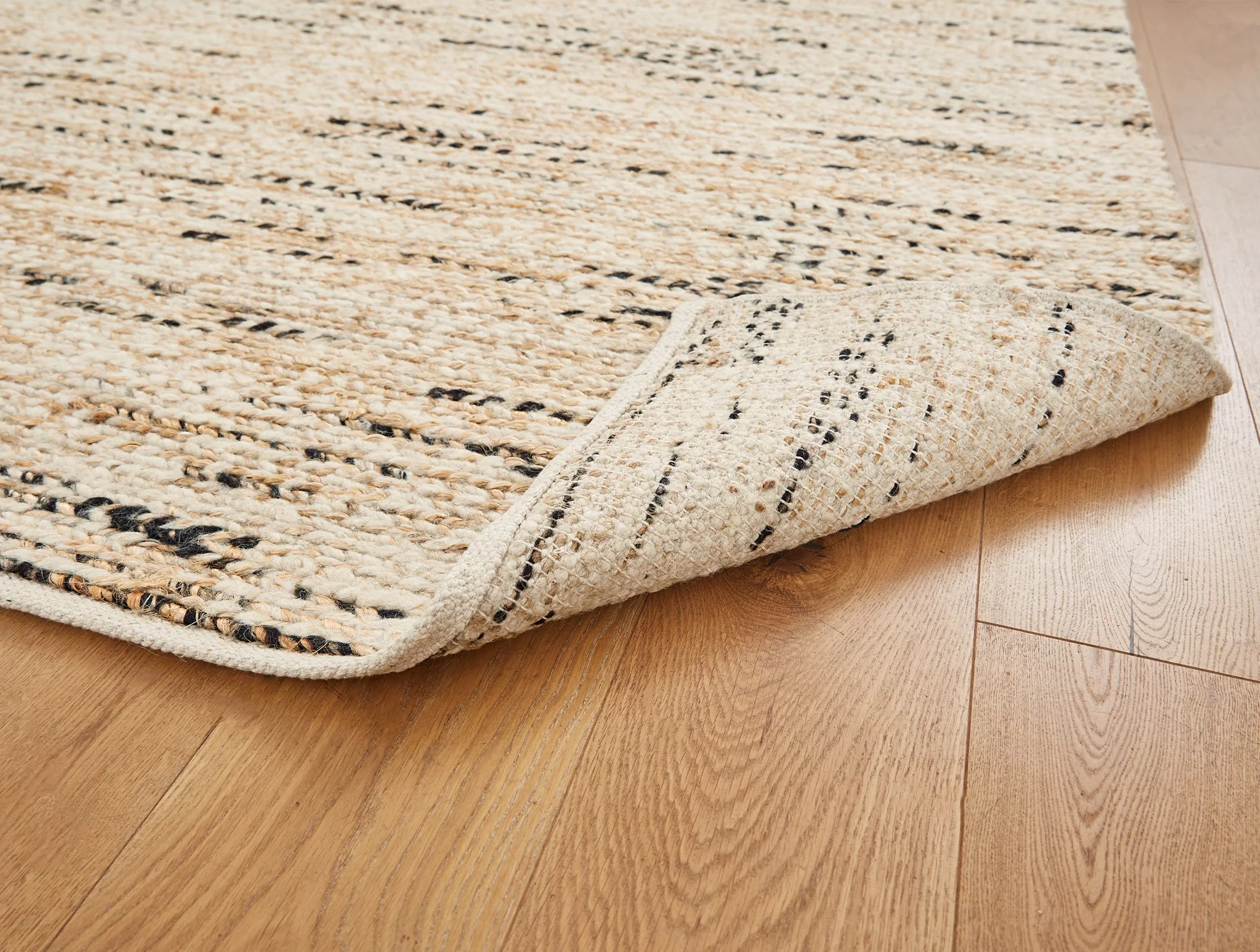 Coyuchi + Rejuvenation Kaden Braided Flatweave Wool Jute Rug - Image 3