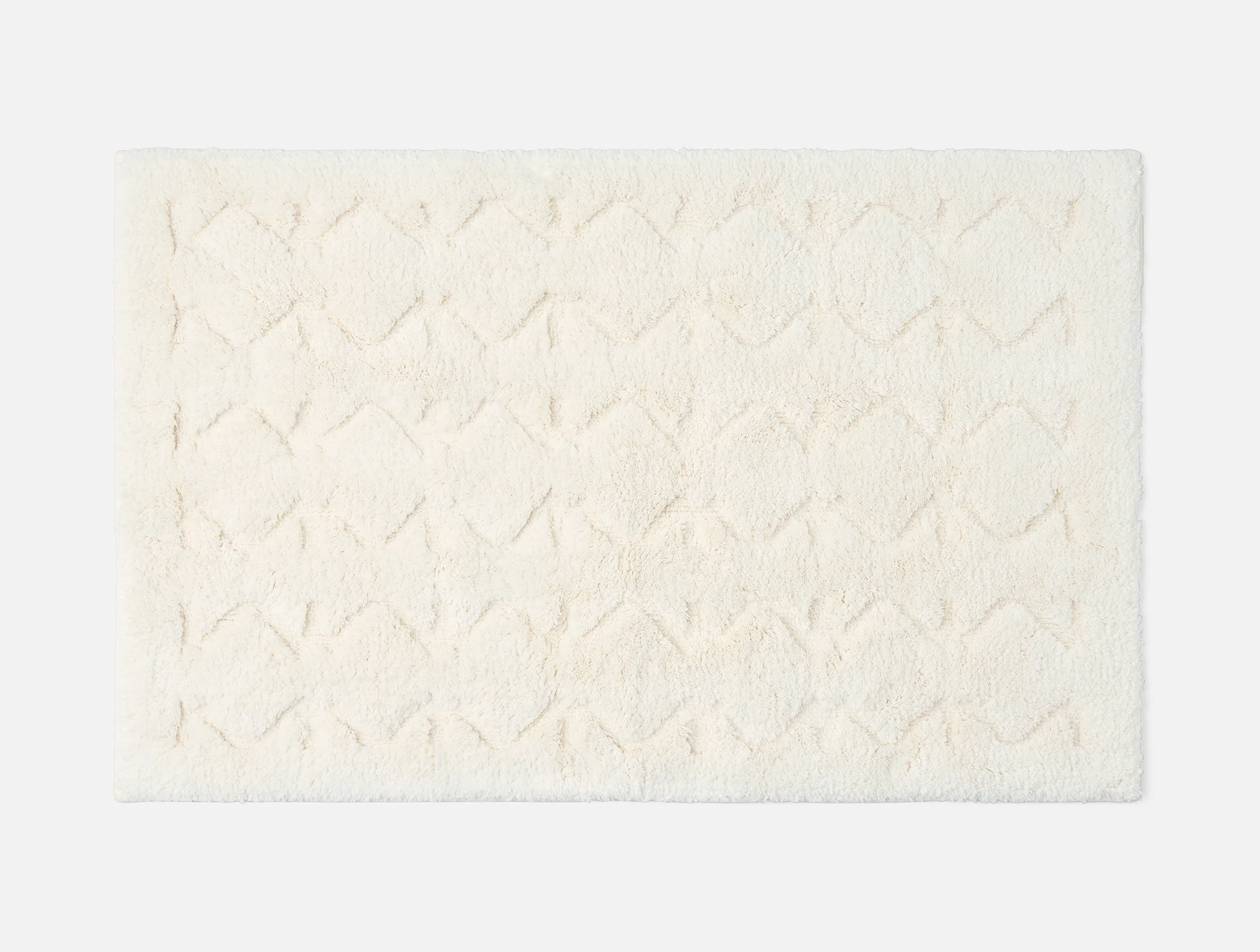 Diamond Shag Organic Bath Rug