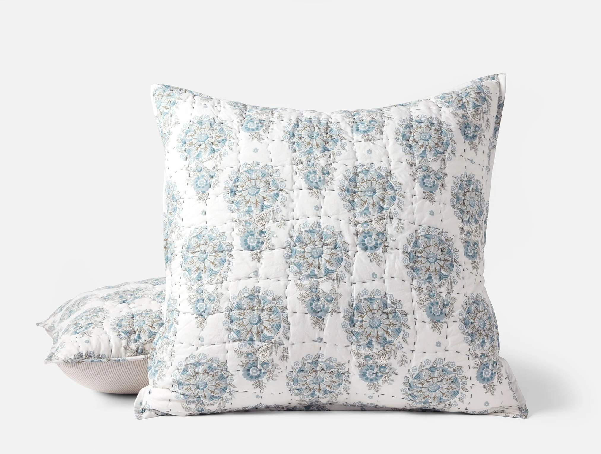 Flores Handstitched Organic Sham