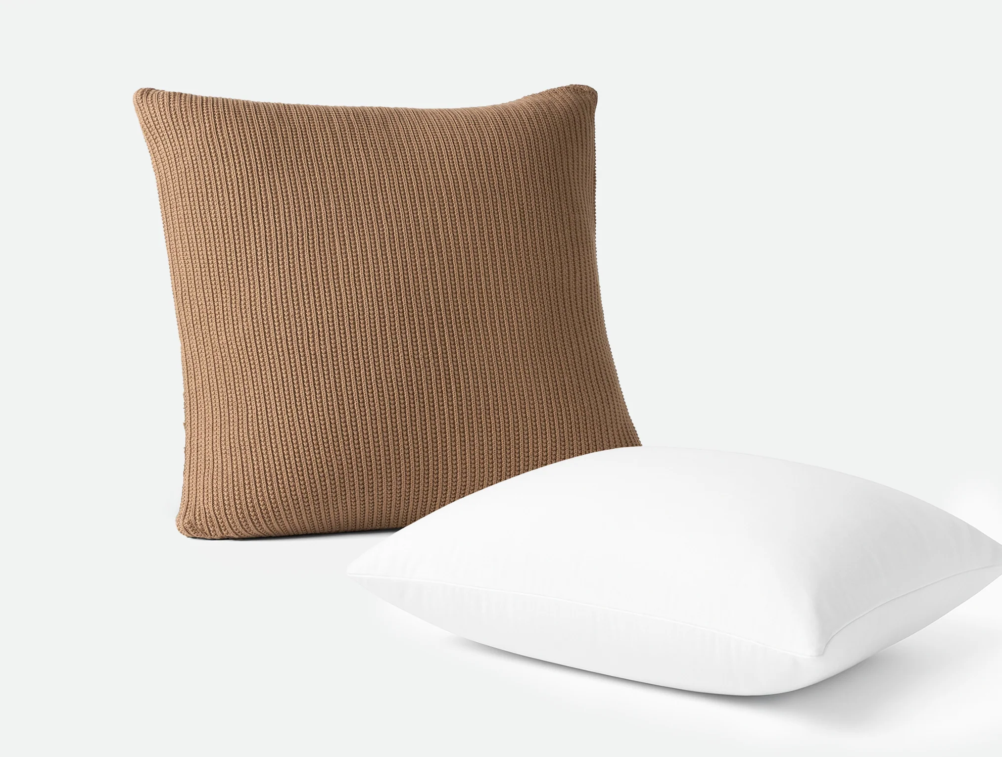 Linea Organic Knit Decorative Pillow Cover + Pillow Insert Set - Image 3