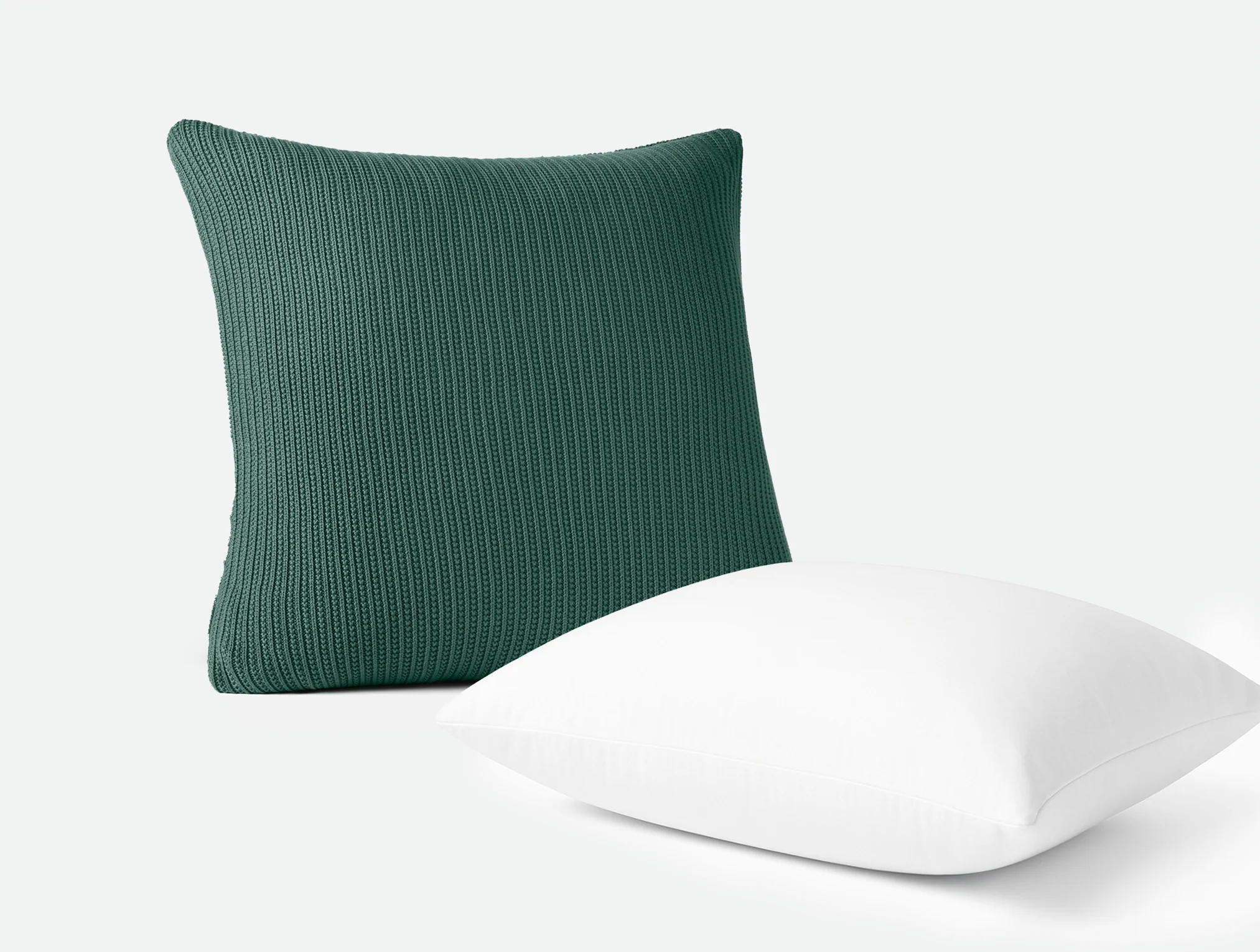Linea Organic Knit Decorative Pillow Cover + Pillow Insert Set - Image 4