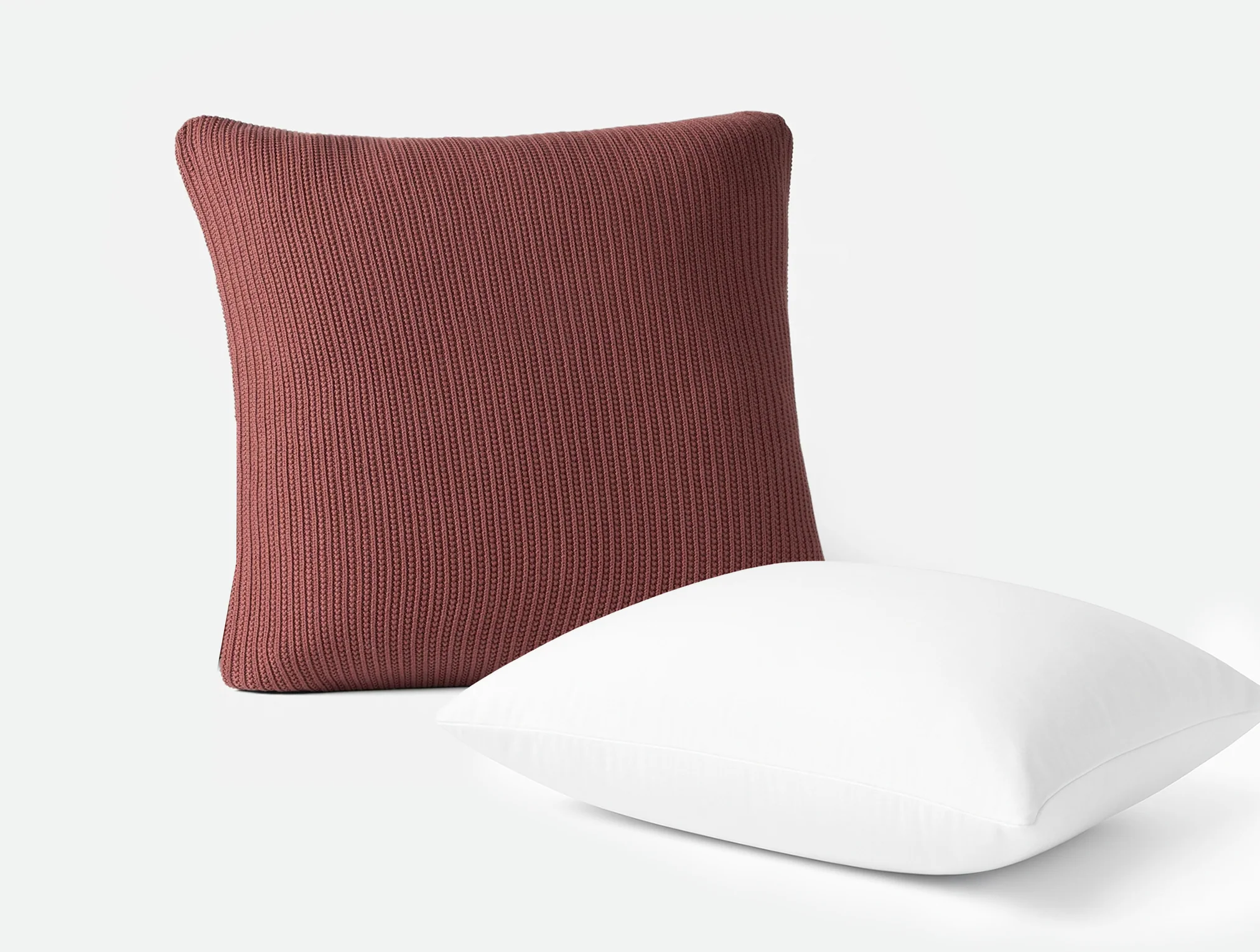 Linea Organic Knit Decorative Pillow Cover + Pillow Insert Set - Image 5