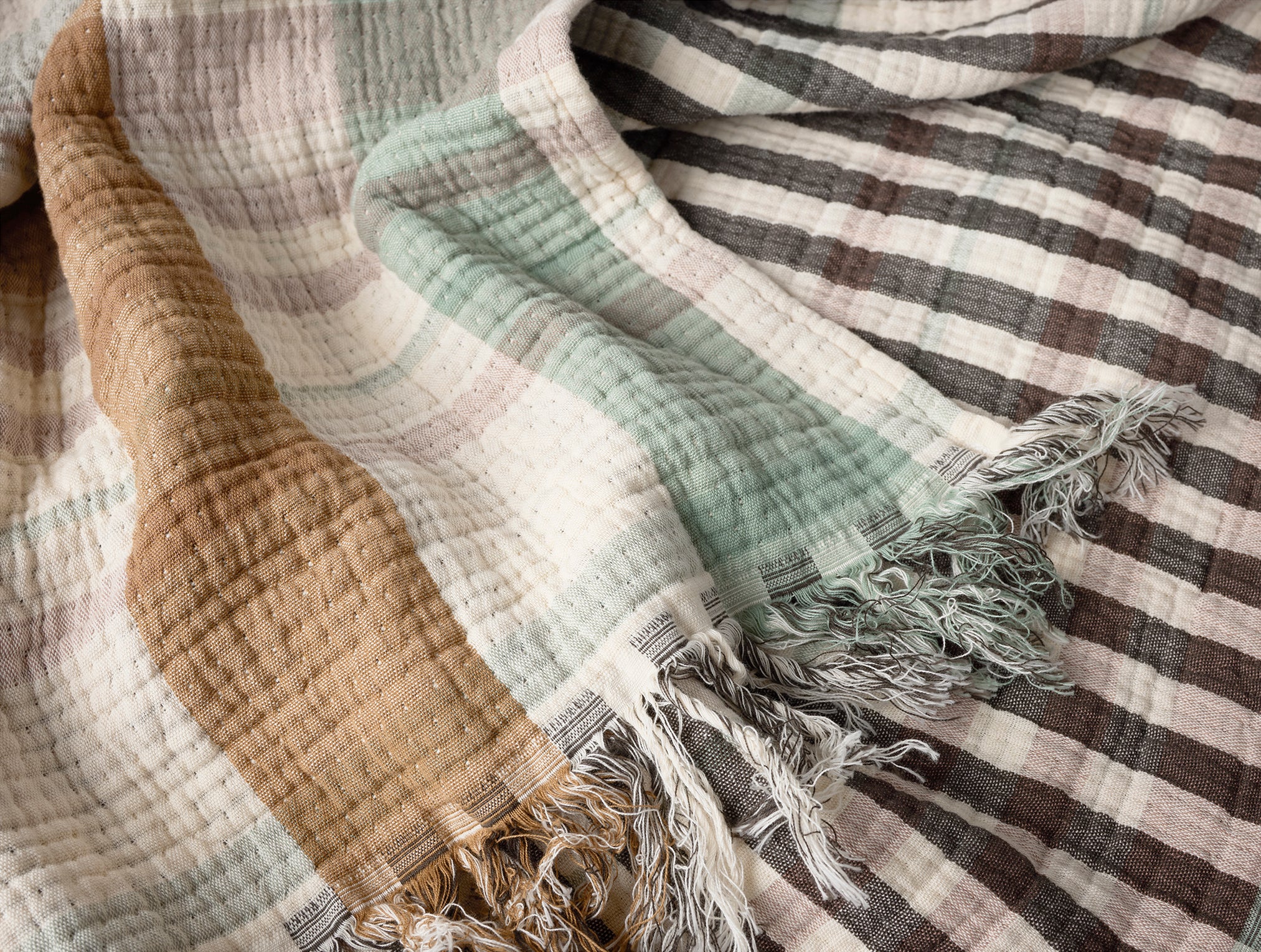 Loma Organic Matelasse Throw - Image 2