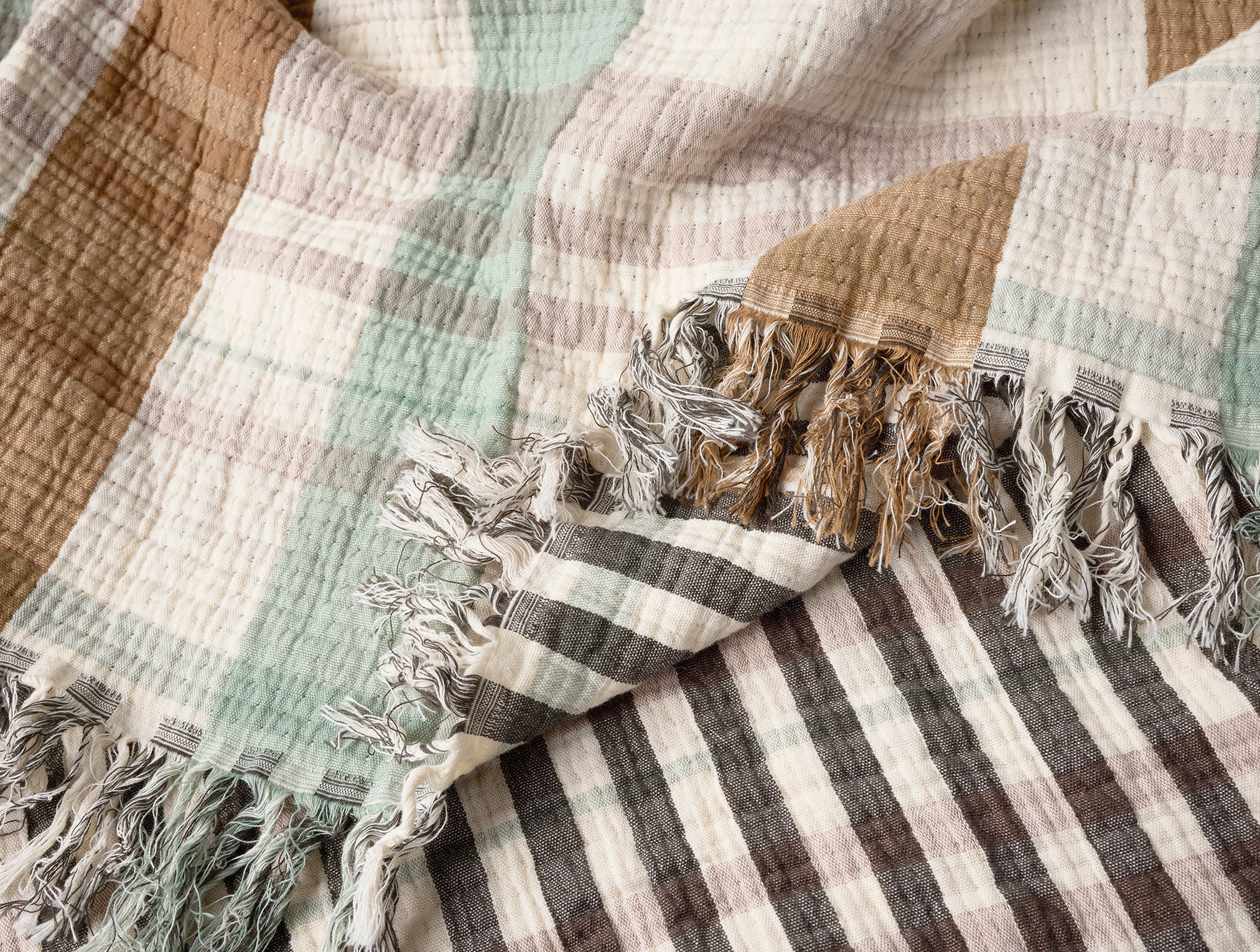 Loma Organic Matelasse Throw - Image 4