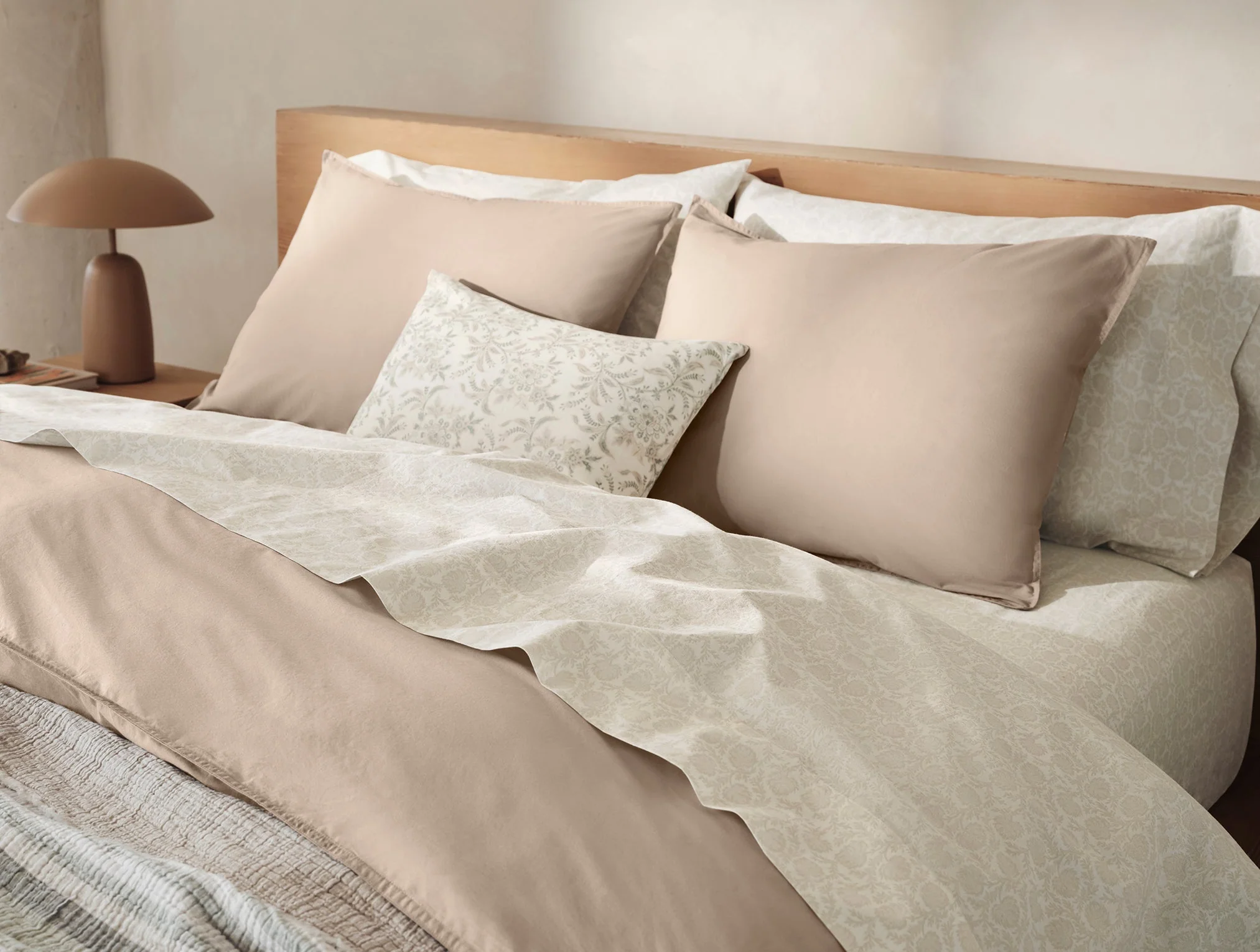 Marguerite Organic Print Decorative Pillow Cover + Pillow Insert Set - Image 3