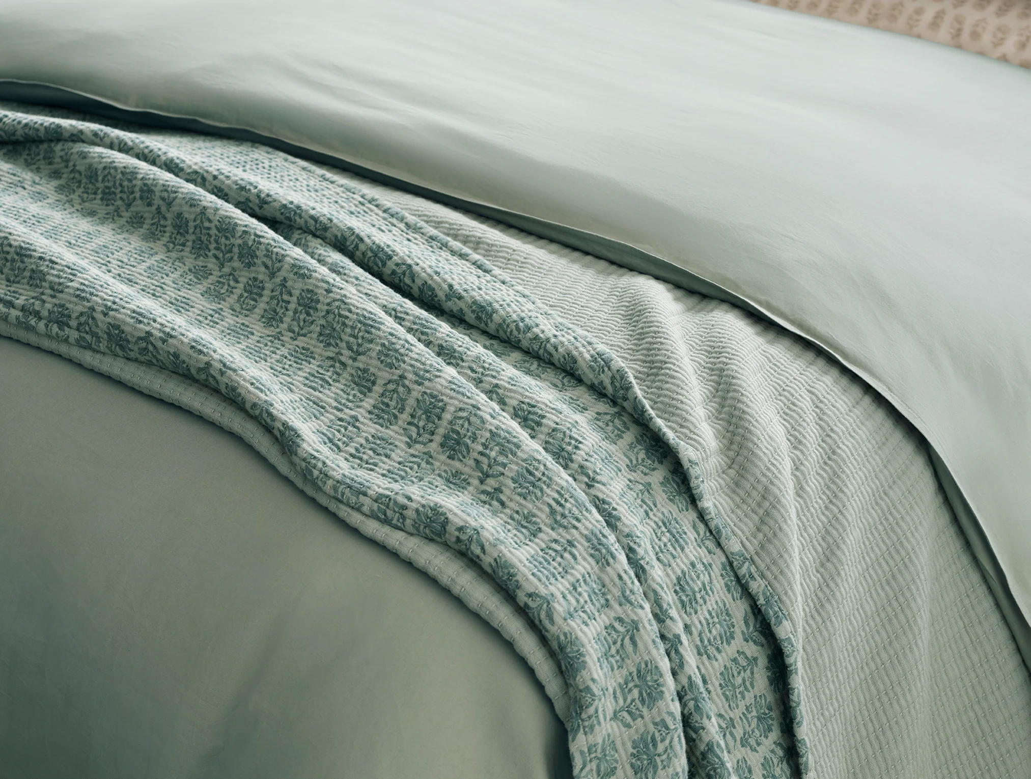 Organic Crinkled Percale™ Duvet Cover - Image 4