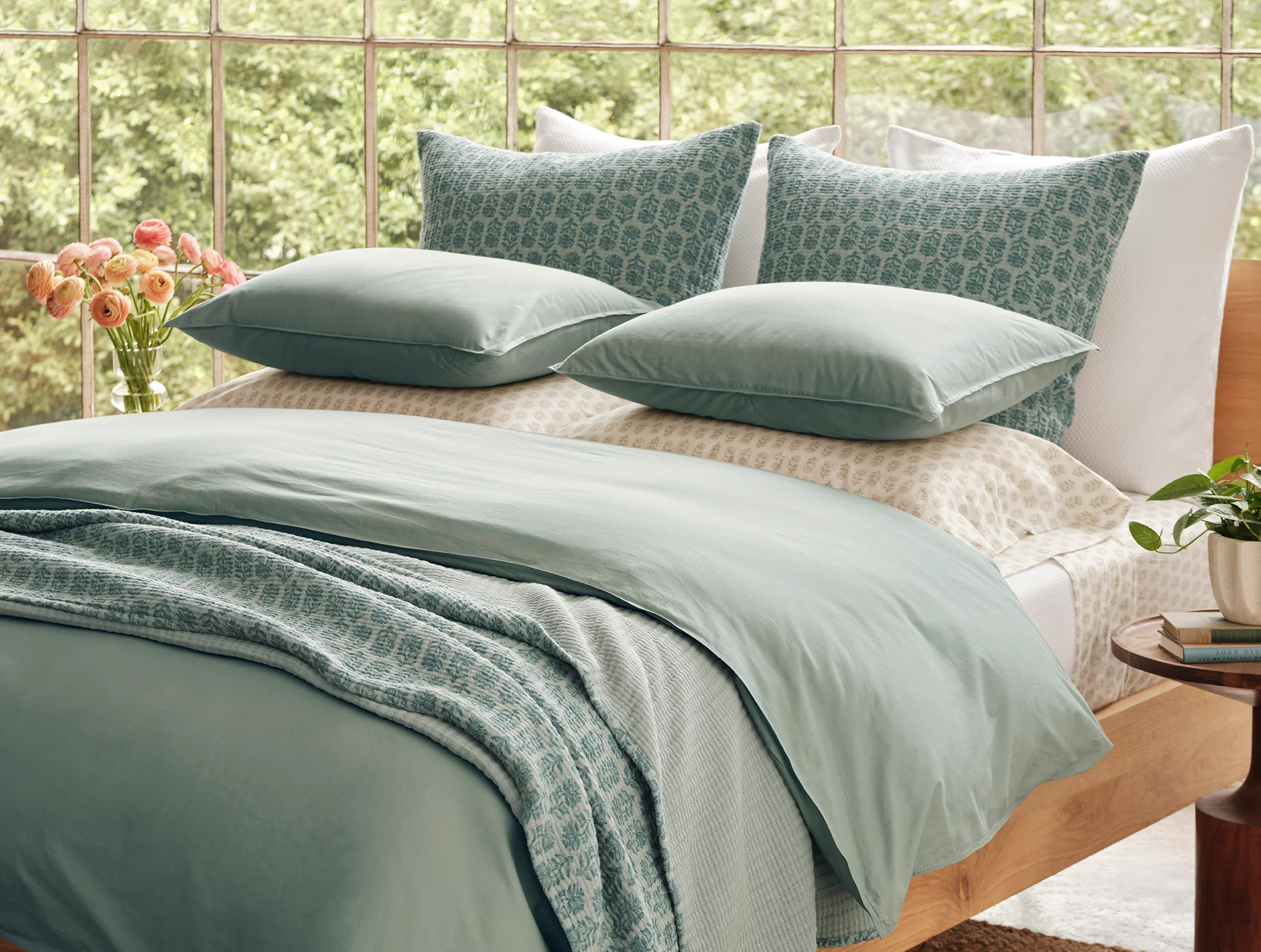 Organic Crinkled Percale™ Duvet Cover - Image 3