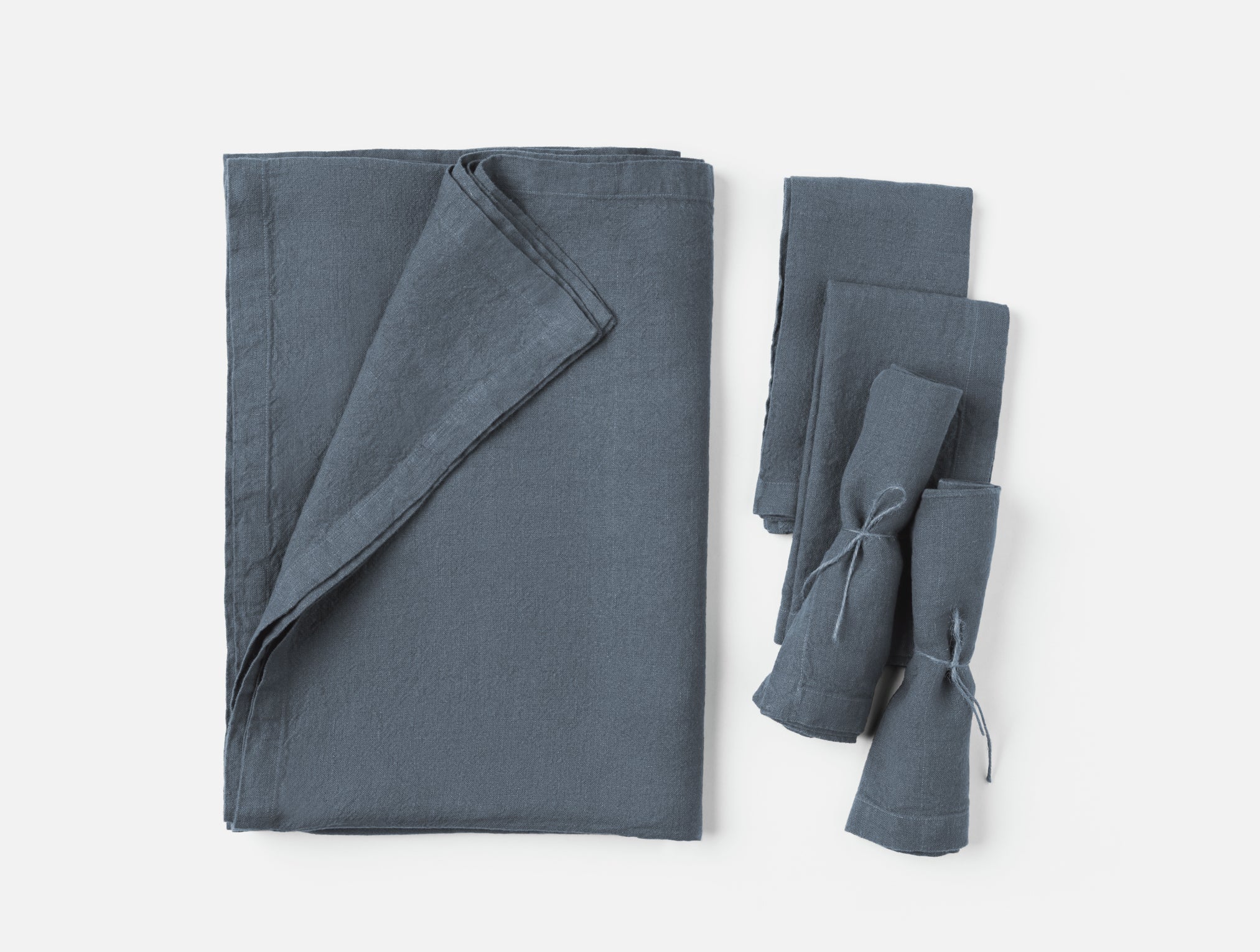 Mojave Organic Linen Tablecloth + Napkin Set - Image 3