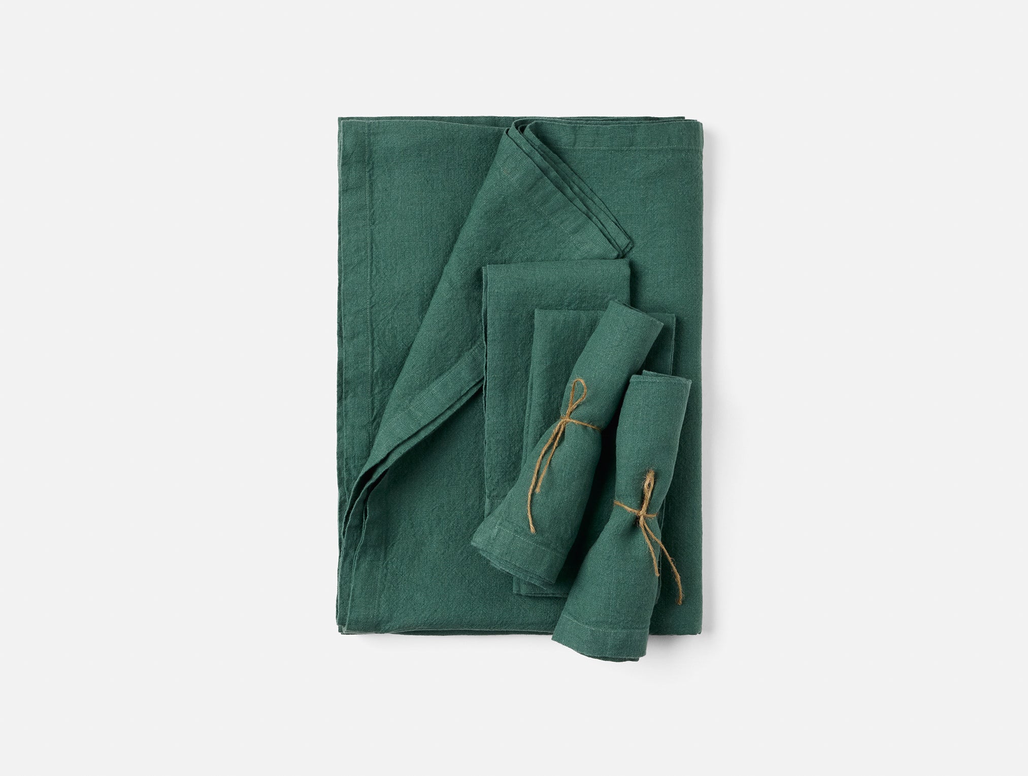 Mojave Organic Linen Tablecloth + Napkin Set - Image 5