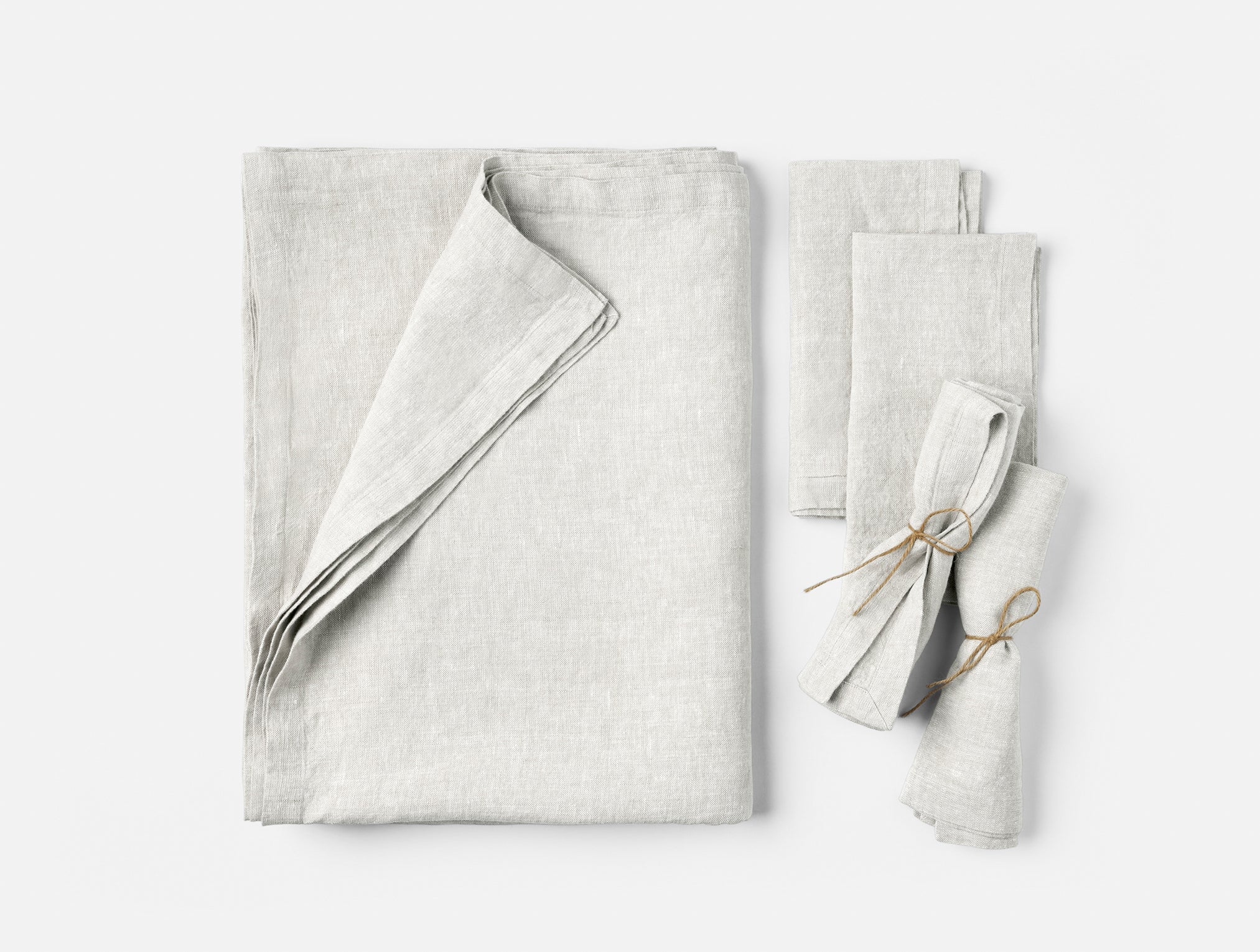 Mojave Organic Linen Tablecloth + Napkin Set - Image 6
