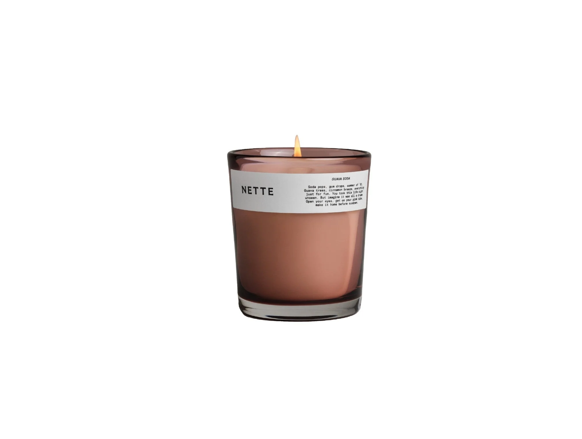Nette Guava Soda Glass Candle 10 oz.