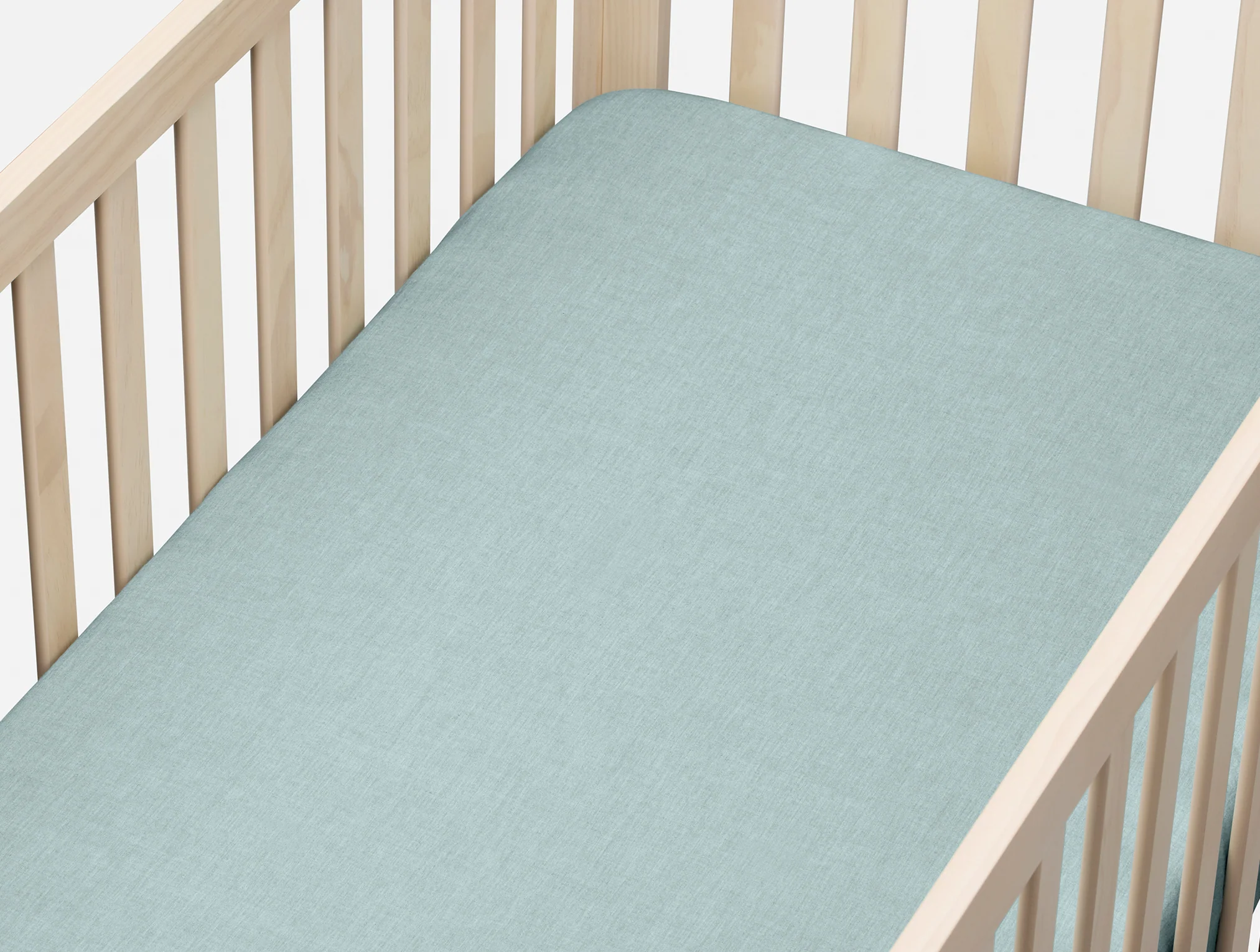 Organic Crinkled Percale™ Crib Sheet - Image 2