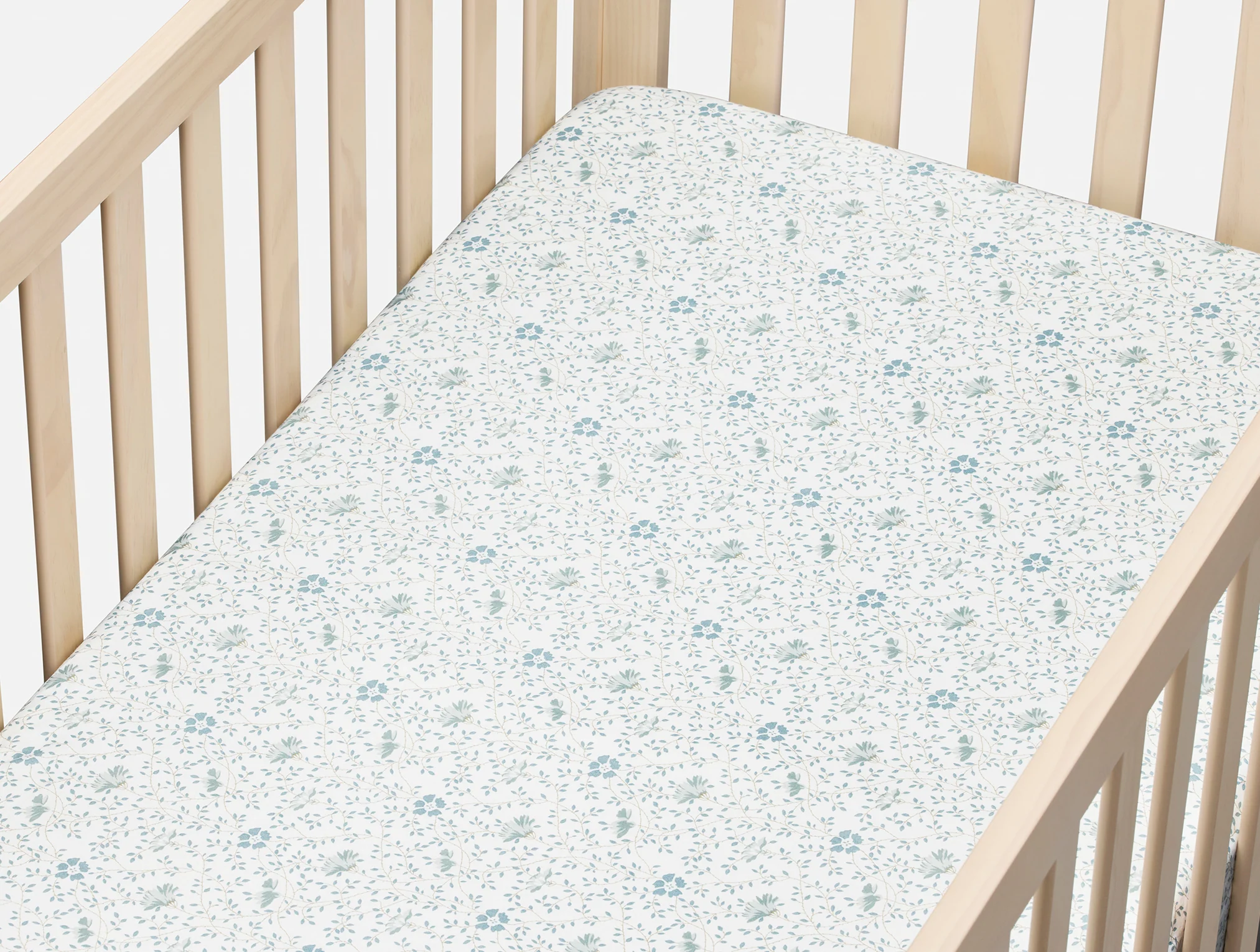 Organic Crinkled Percale™ Crib Sheet - Image 2