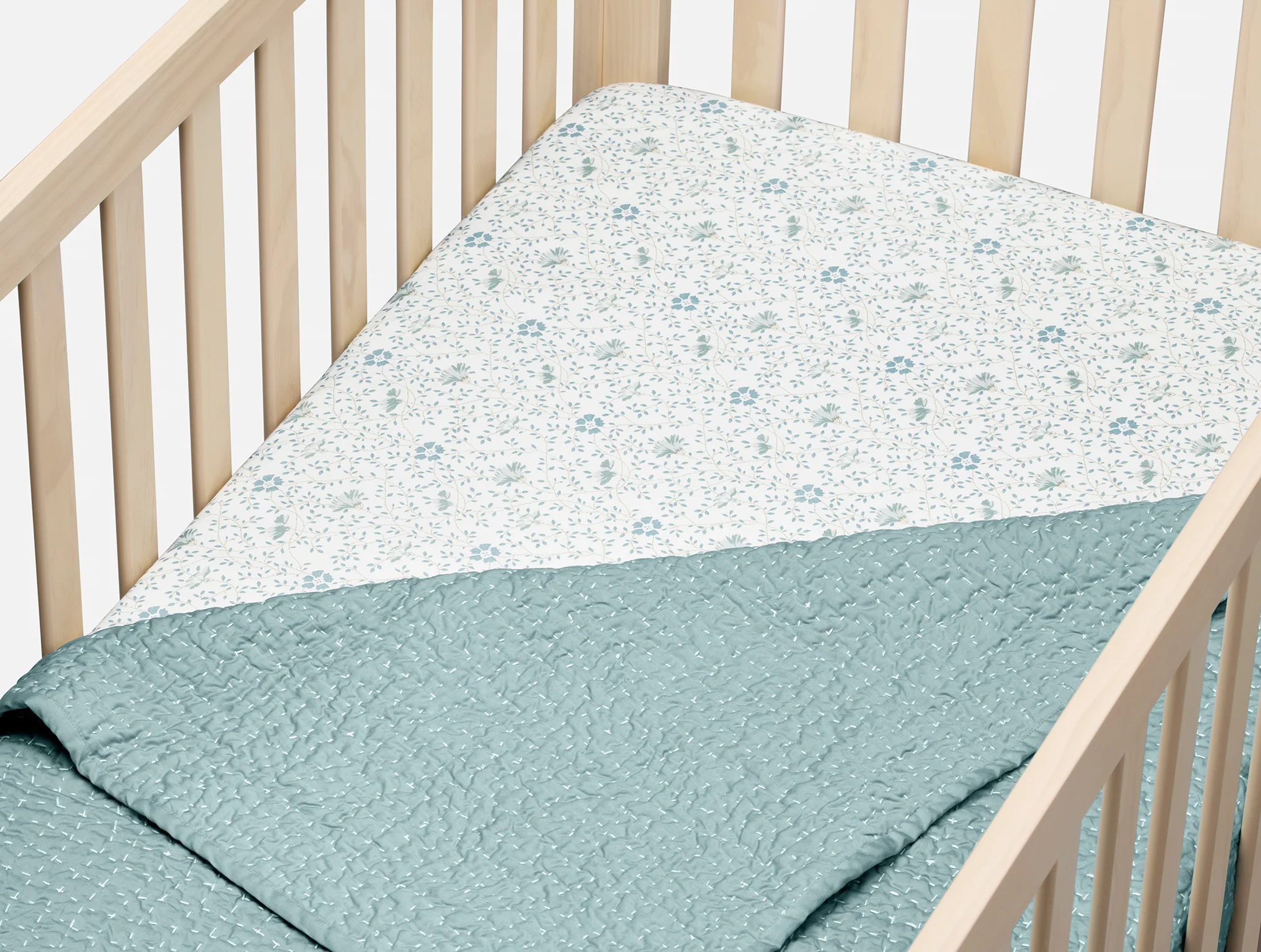 Organic Crinkled Percale™ Crib Sheet - Image 3