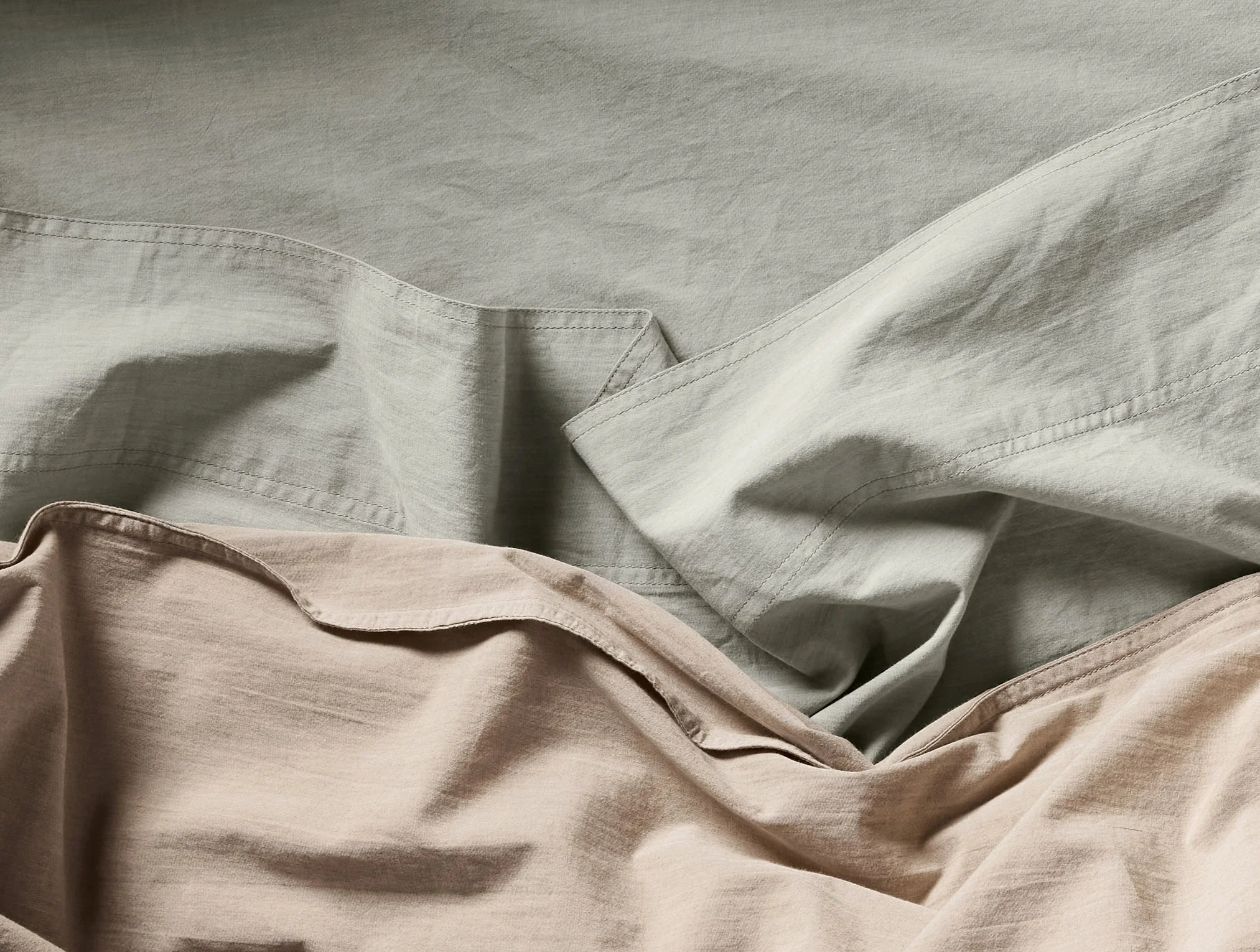 Organic Crinkled Percale Deluxe Bed Bundle - Image 12