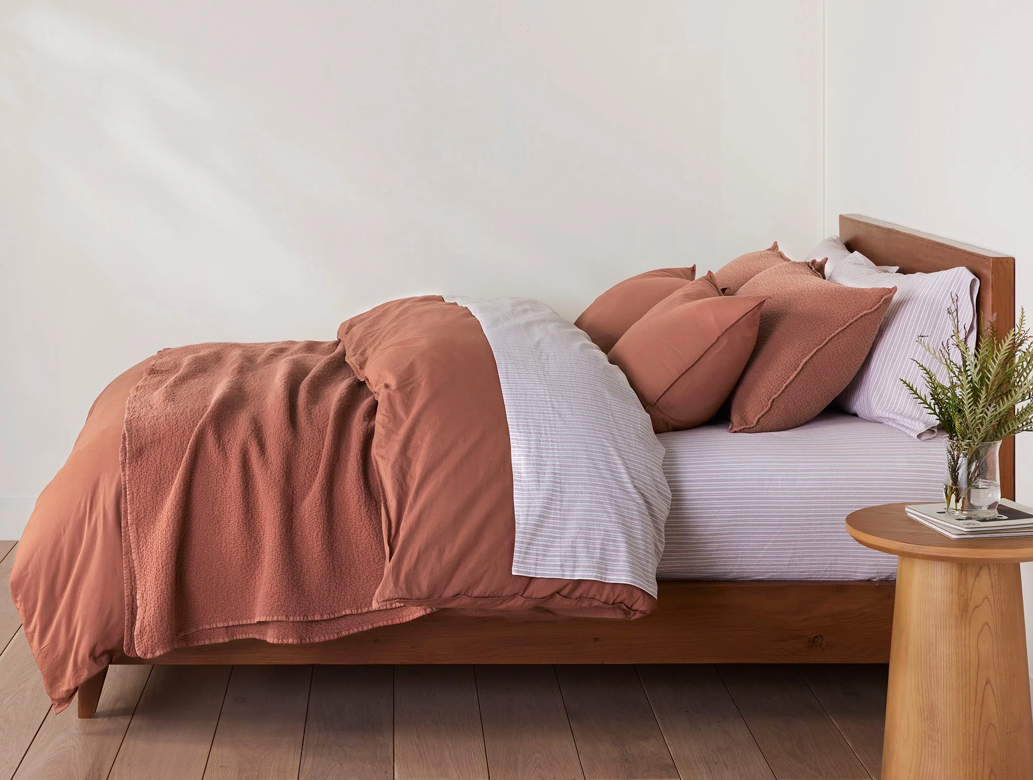 Organic Crinkled Percale Deluxe Bed Bundle - Image 14