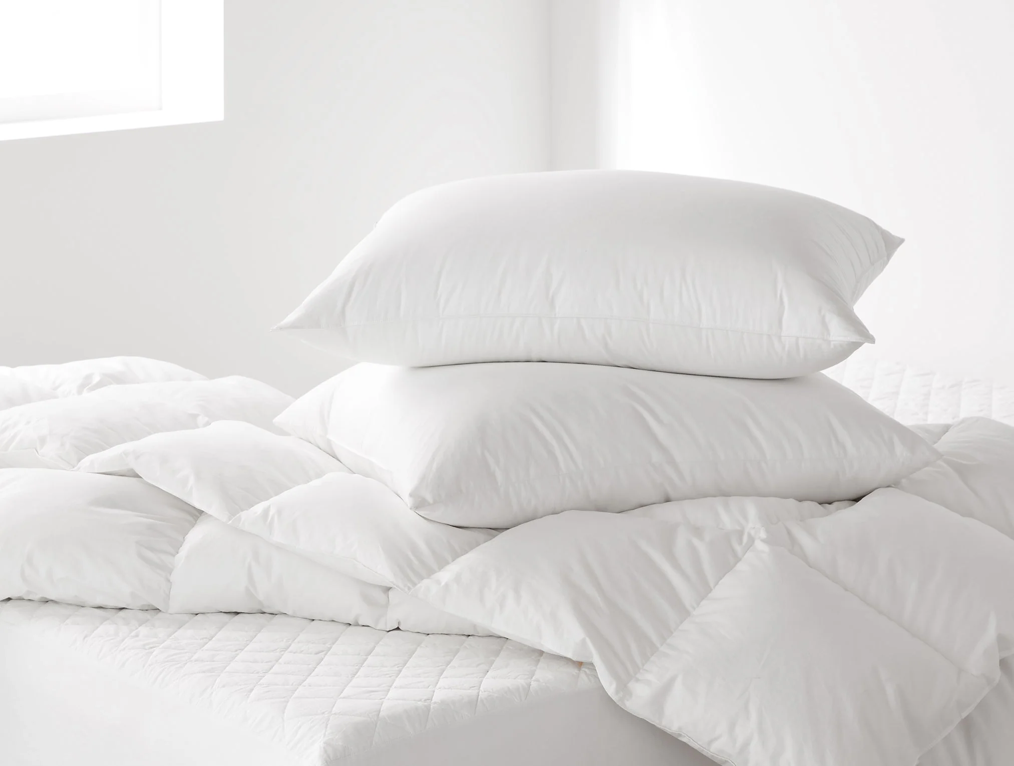 Organic Crinkled Percale Deluxe Bed Bundle - Image 37
